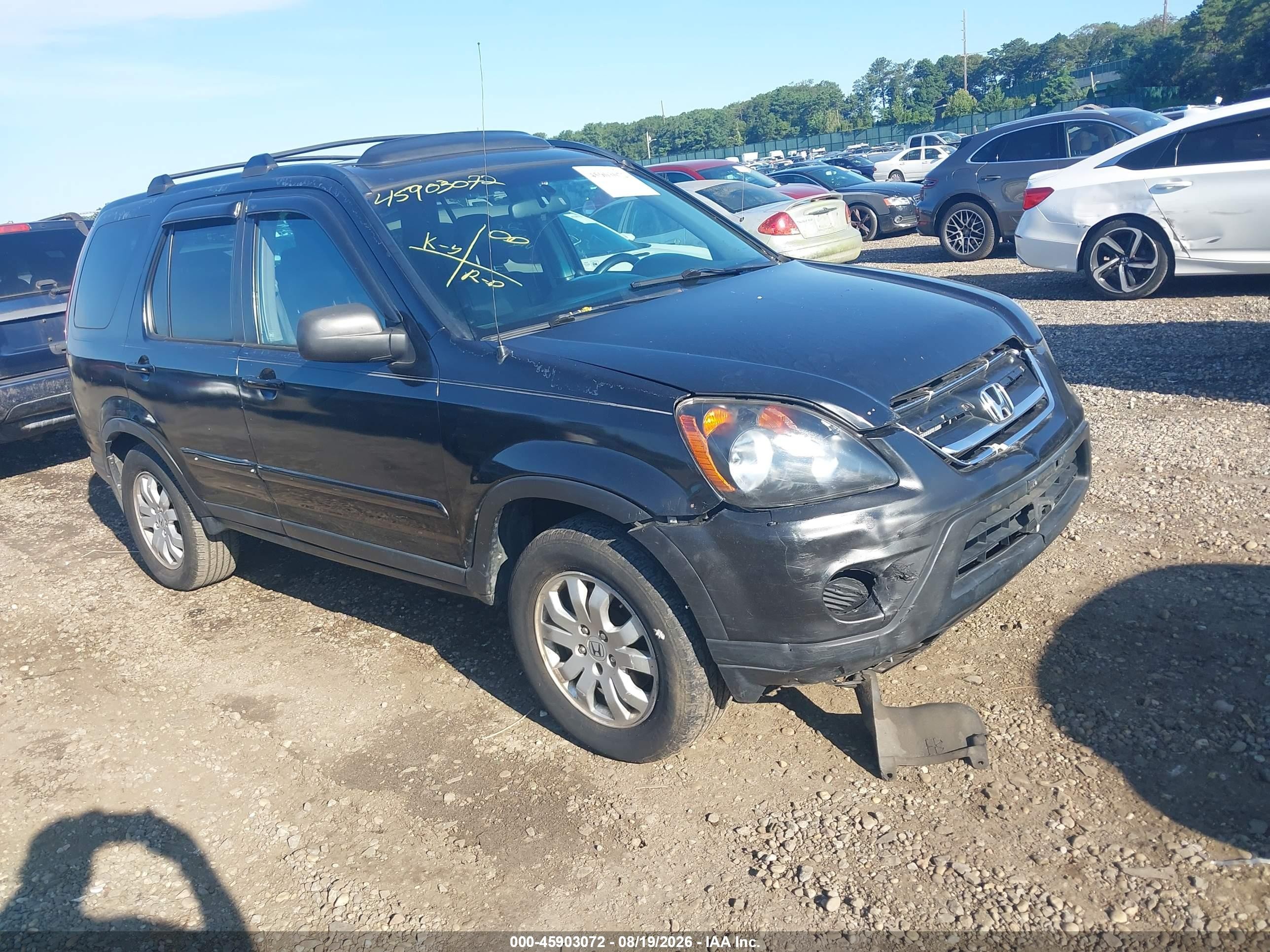 2006 Honda Cr-v Se Black vin: SHSRD78976U412880