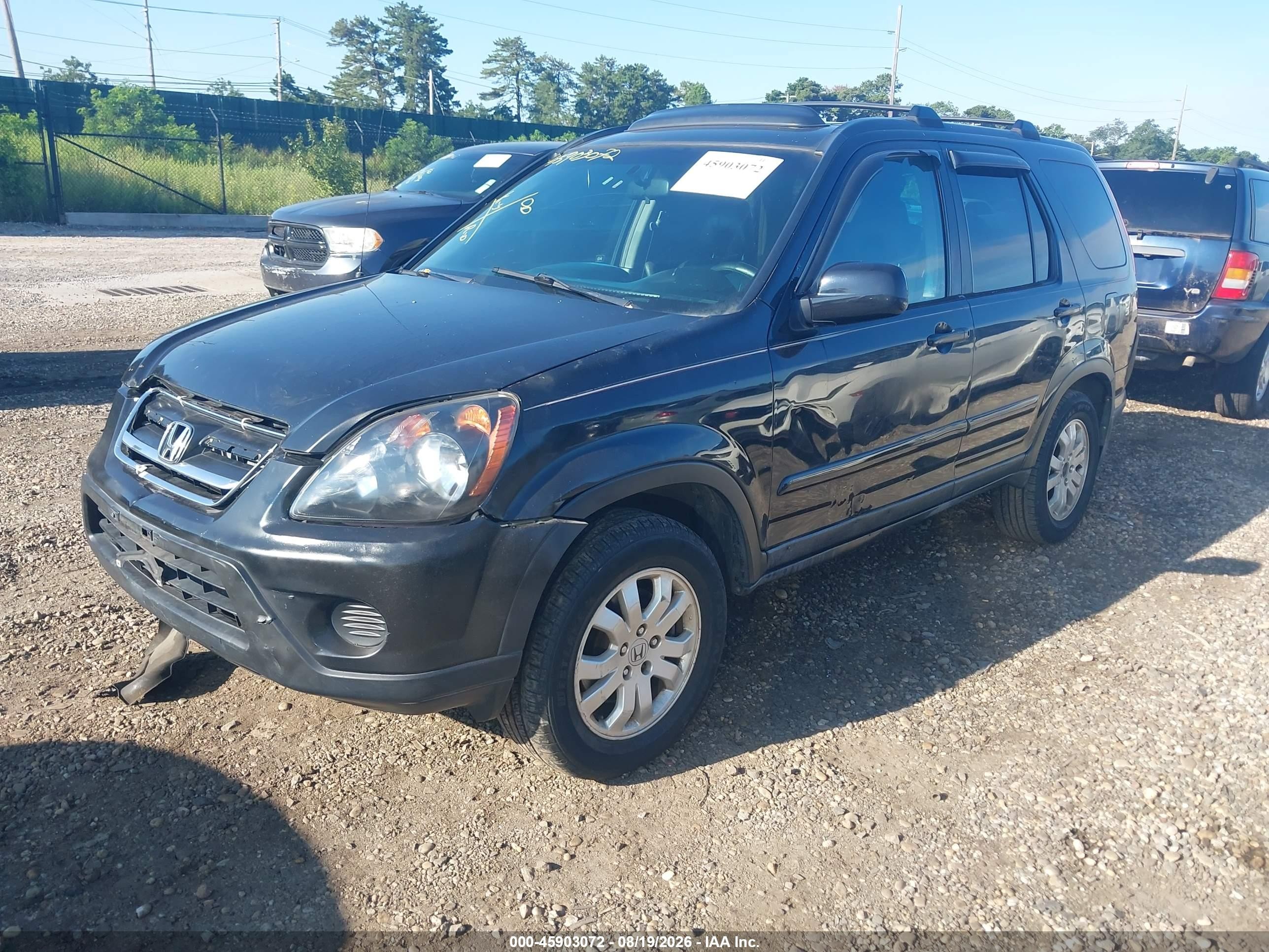 2006 Honda Cr-v Se Black vin: SHSRD78976U412880