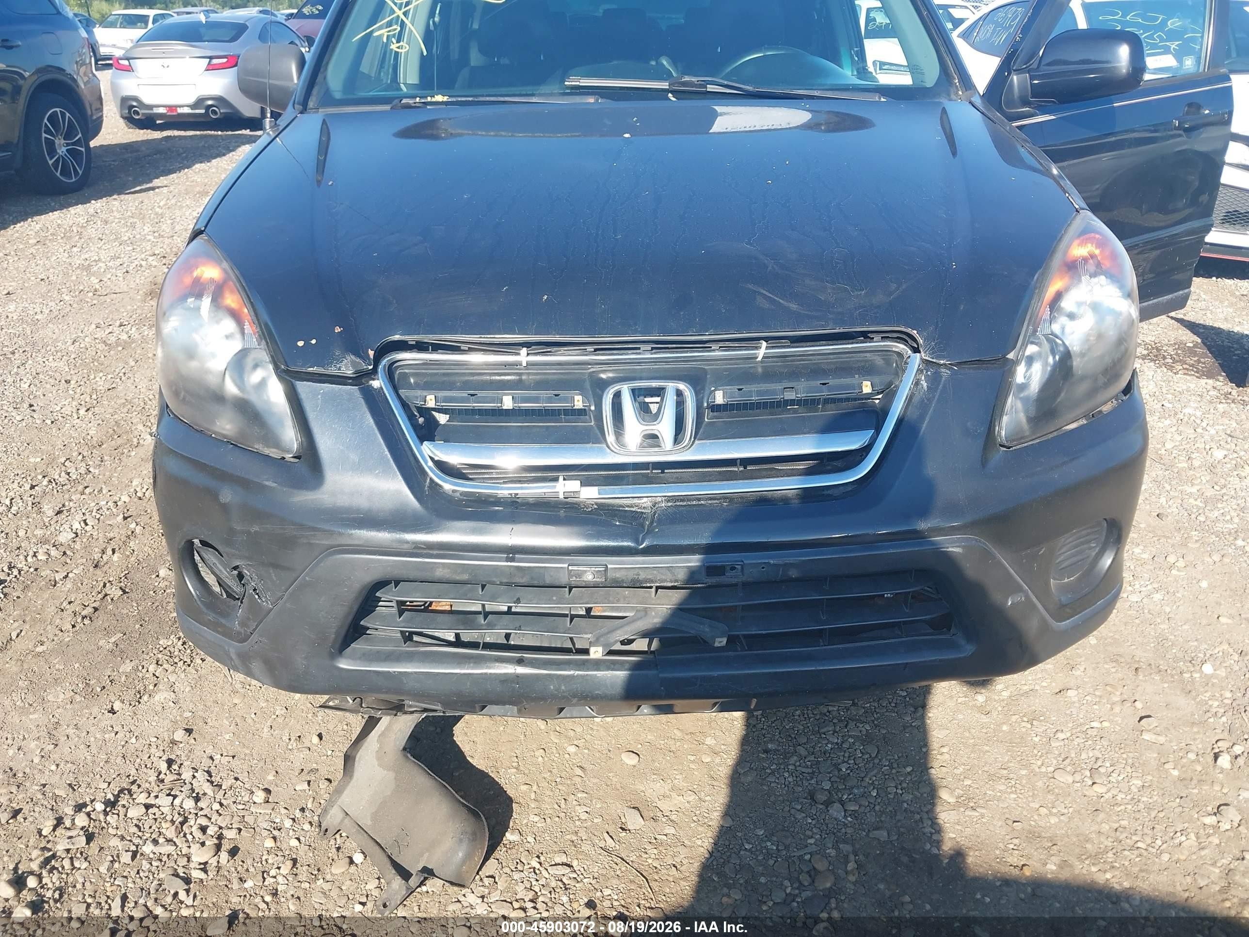 2006 Honda Cr-v Se Black vin: SHSRD78976U412880