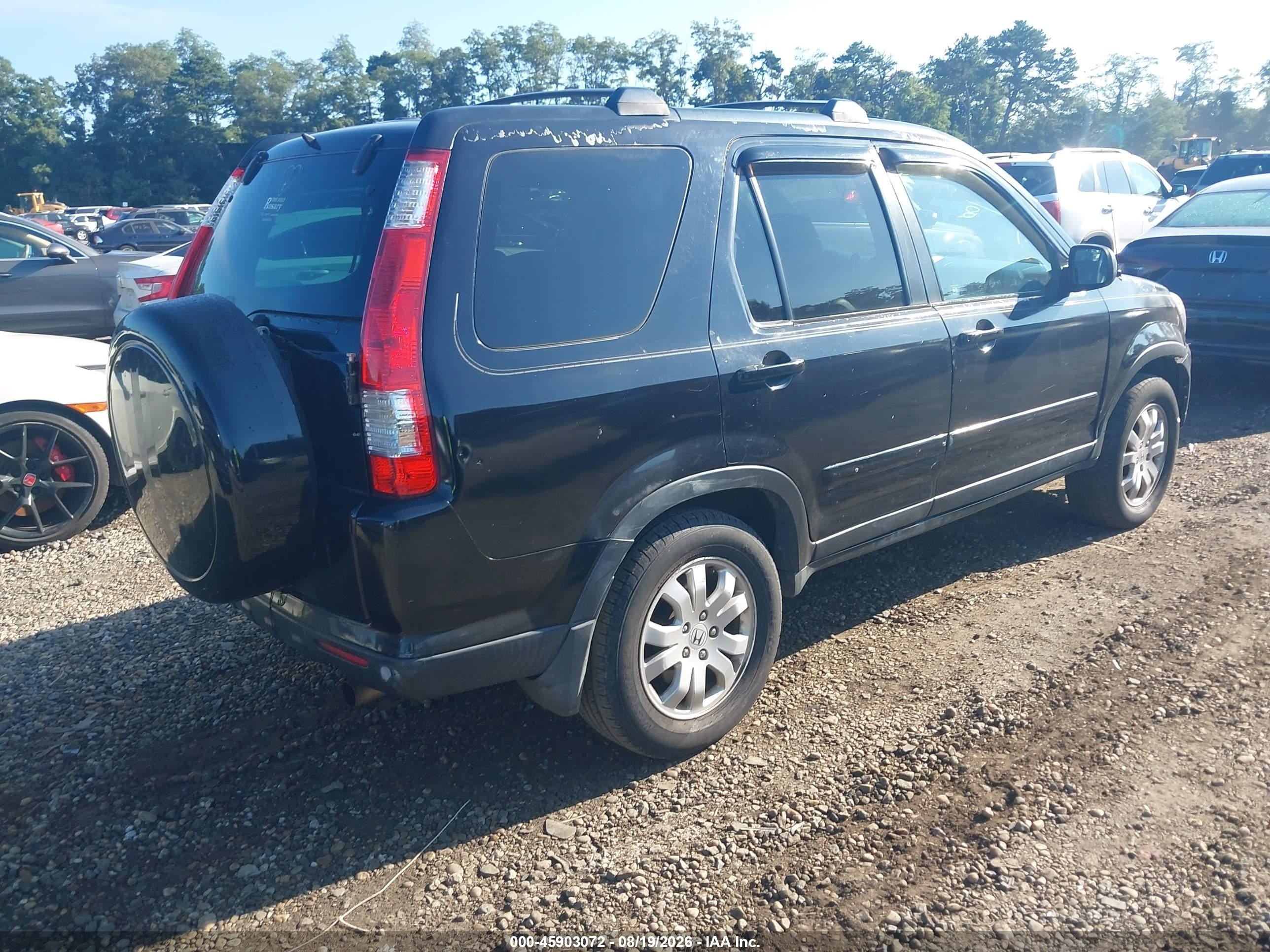 2006 Honda Cr-v Se Black vin: SHSRD78976U412880