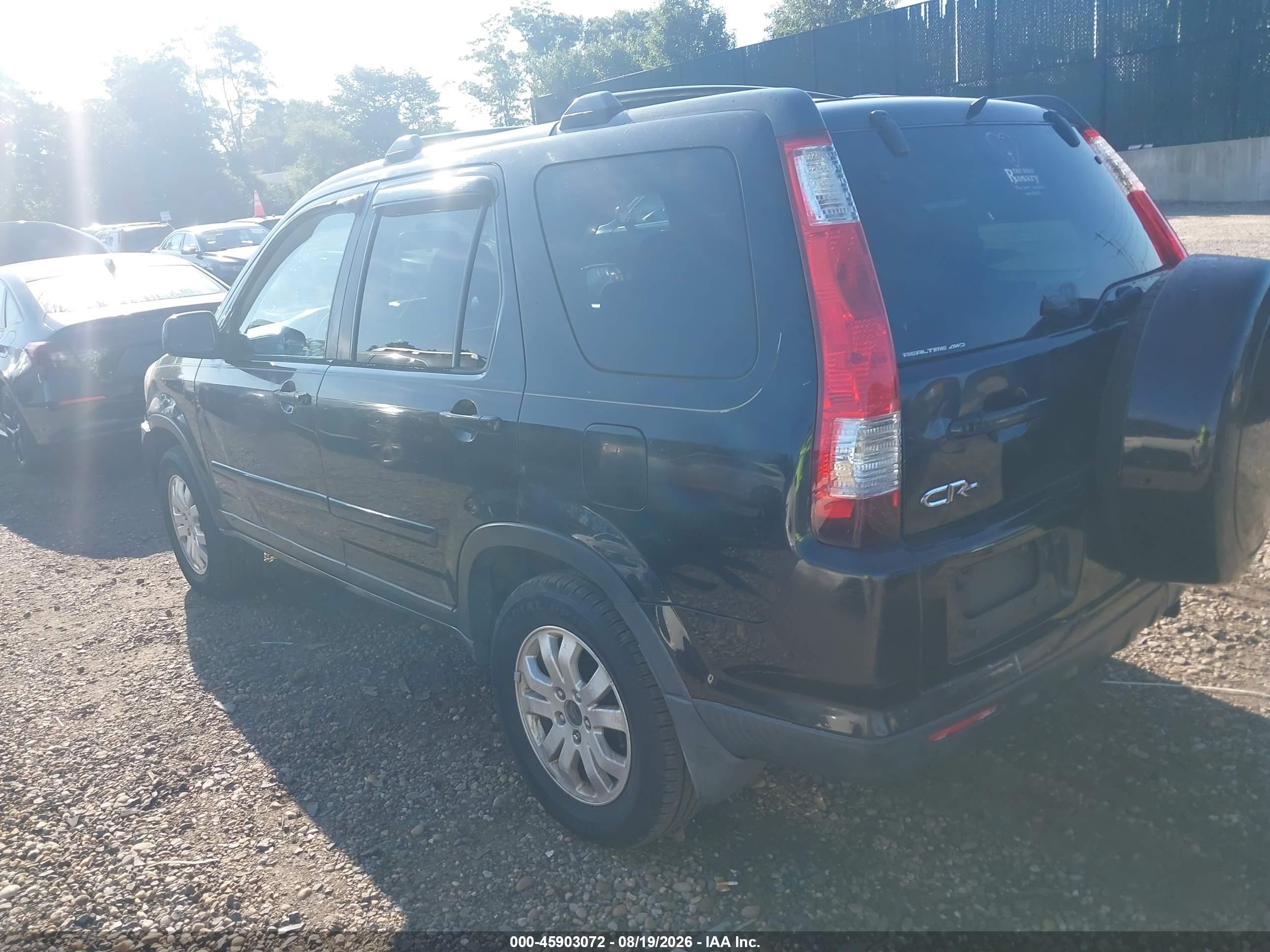 2006 Honda Cr-v Se Black vin: SHSRD78976U412880