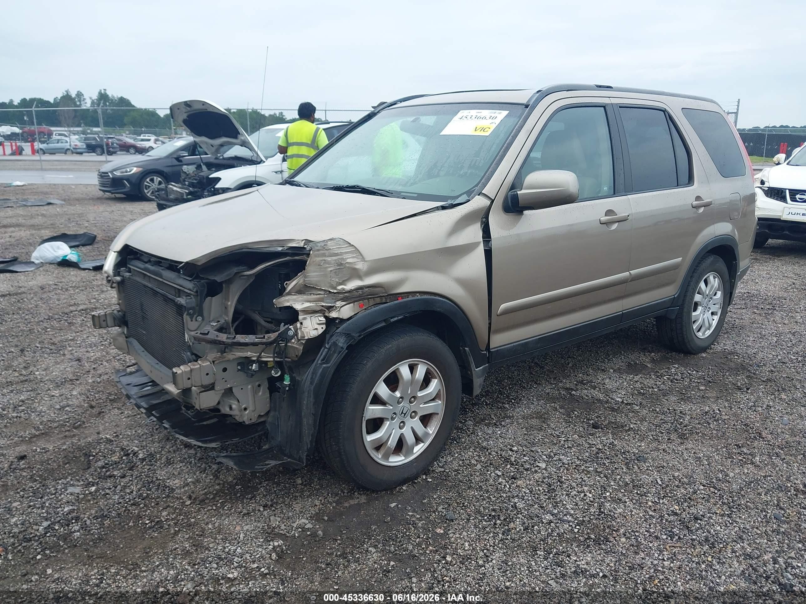 2006 Honda Cr-v Se Tan vin: SHSRD78976U437083