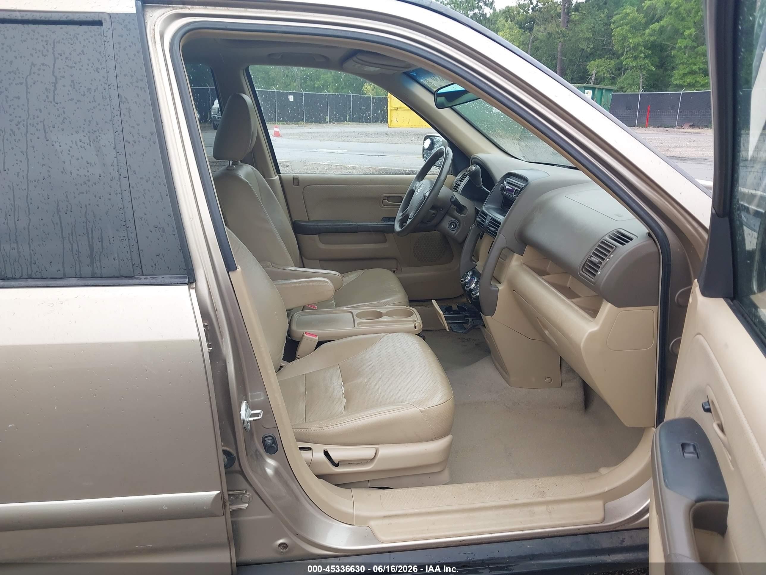 2006 Honda Cr-v Se Tan vin: SHSRD78976U437083