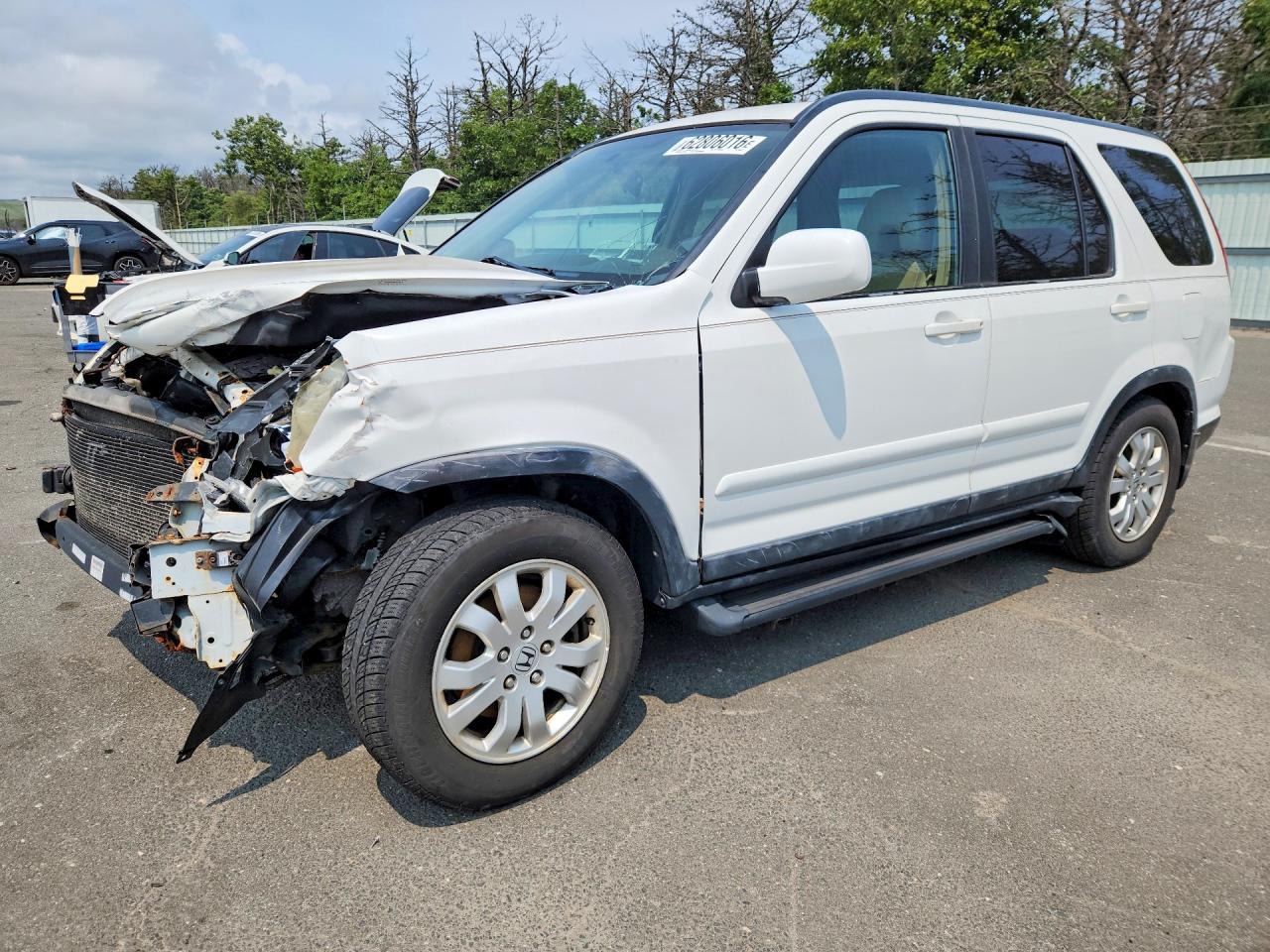 2005 Honda Cr-v Se White vin: SHSRD78985U312818