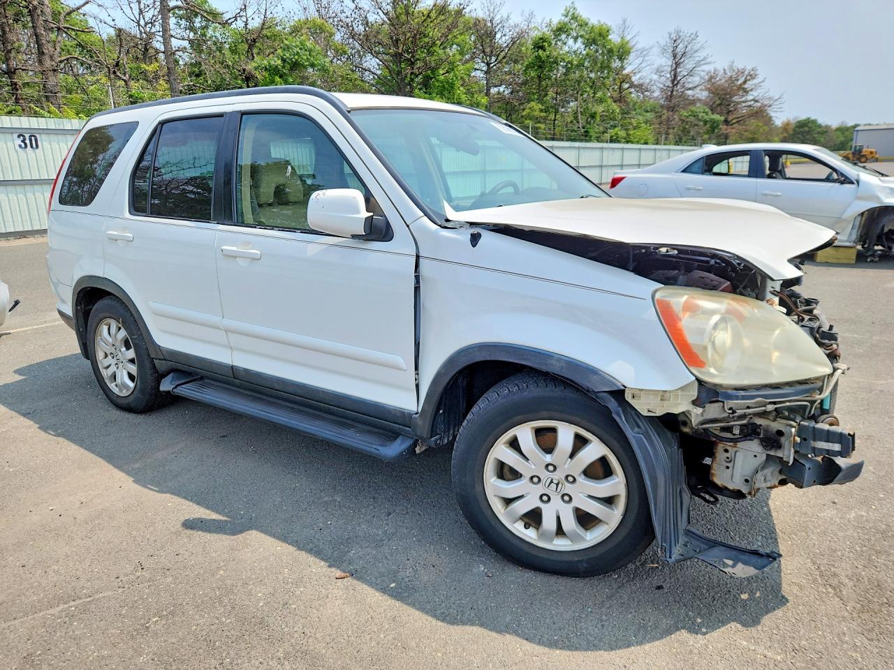 2005 Honda Cr-v Se White vin: SHSRD78985U312818