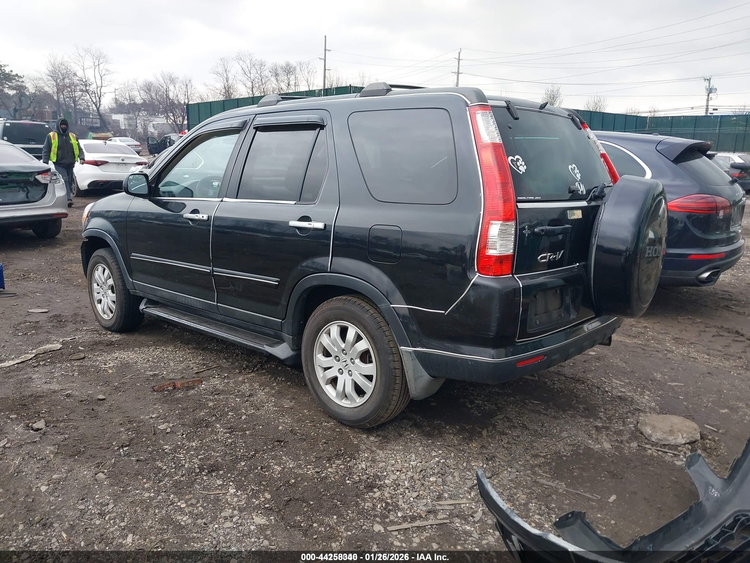 2005 Honda Cr-v Se Black vin: SHSRD78985U315816