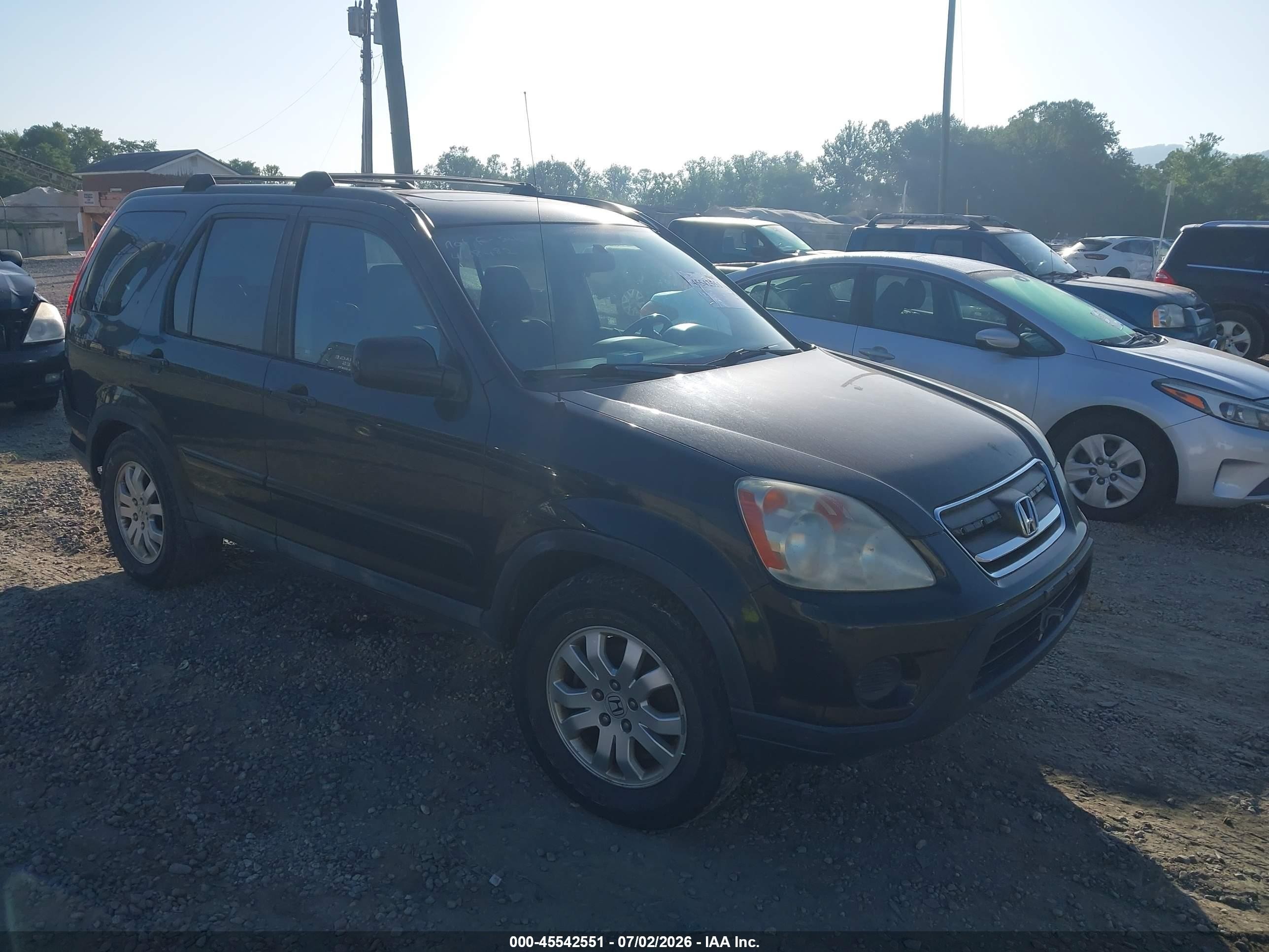 2006 Honda Cr-v Se Black vin: SHSRD78986U408482