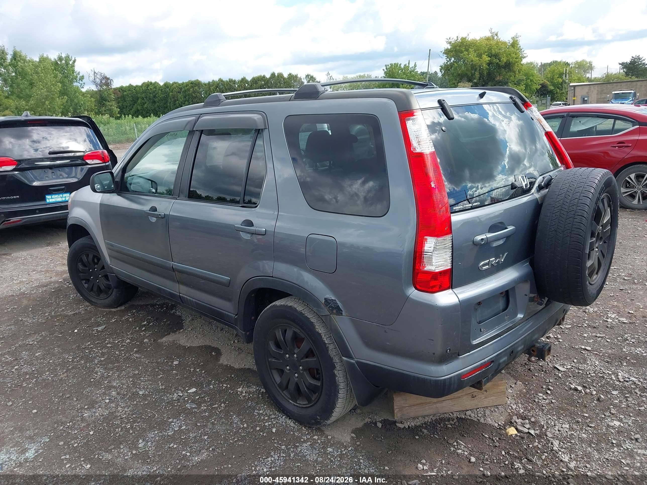 2006 Honda Cr-v Se Gray vin: SHSRD78986U431146