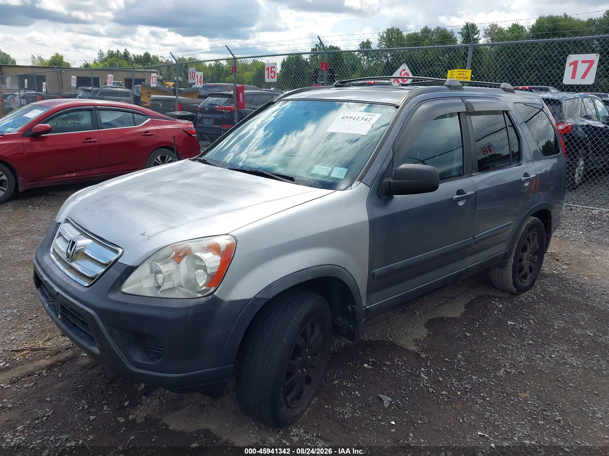2006 Honda Cr-v Se Gray vin: SHSRD78986U431146