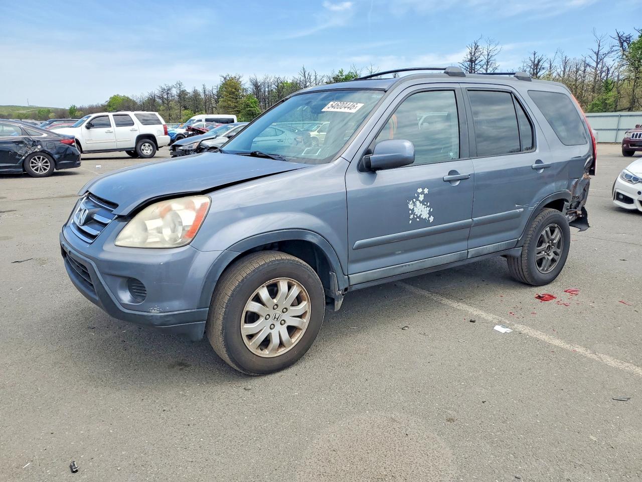 2006 Honda Cr-v Se Серый vin: SHSRD78986U440137