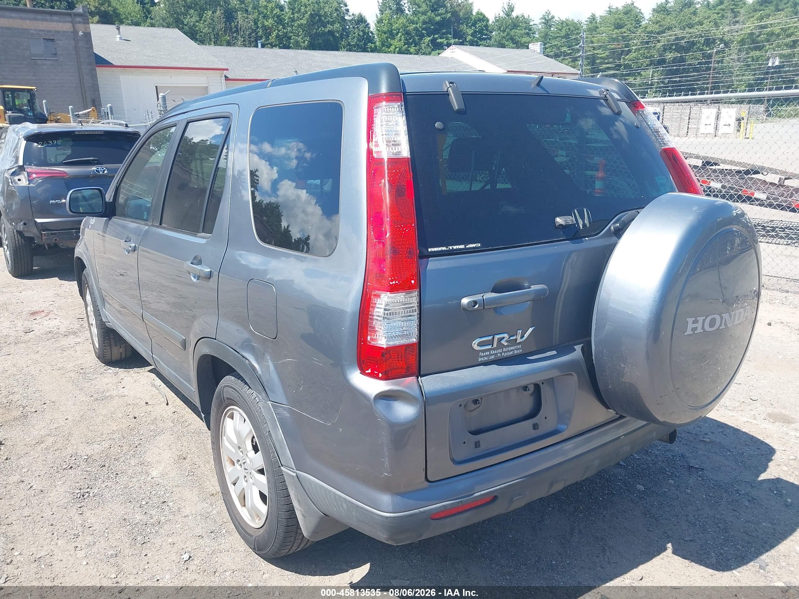 2006 Honda Cr-v Se Gray vin: SHSRD78986U446178