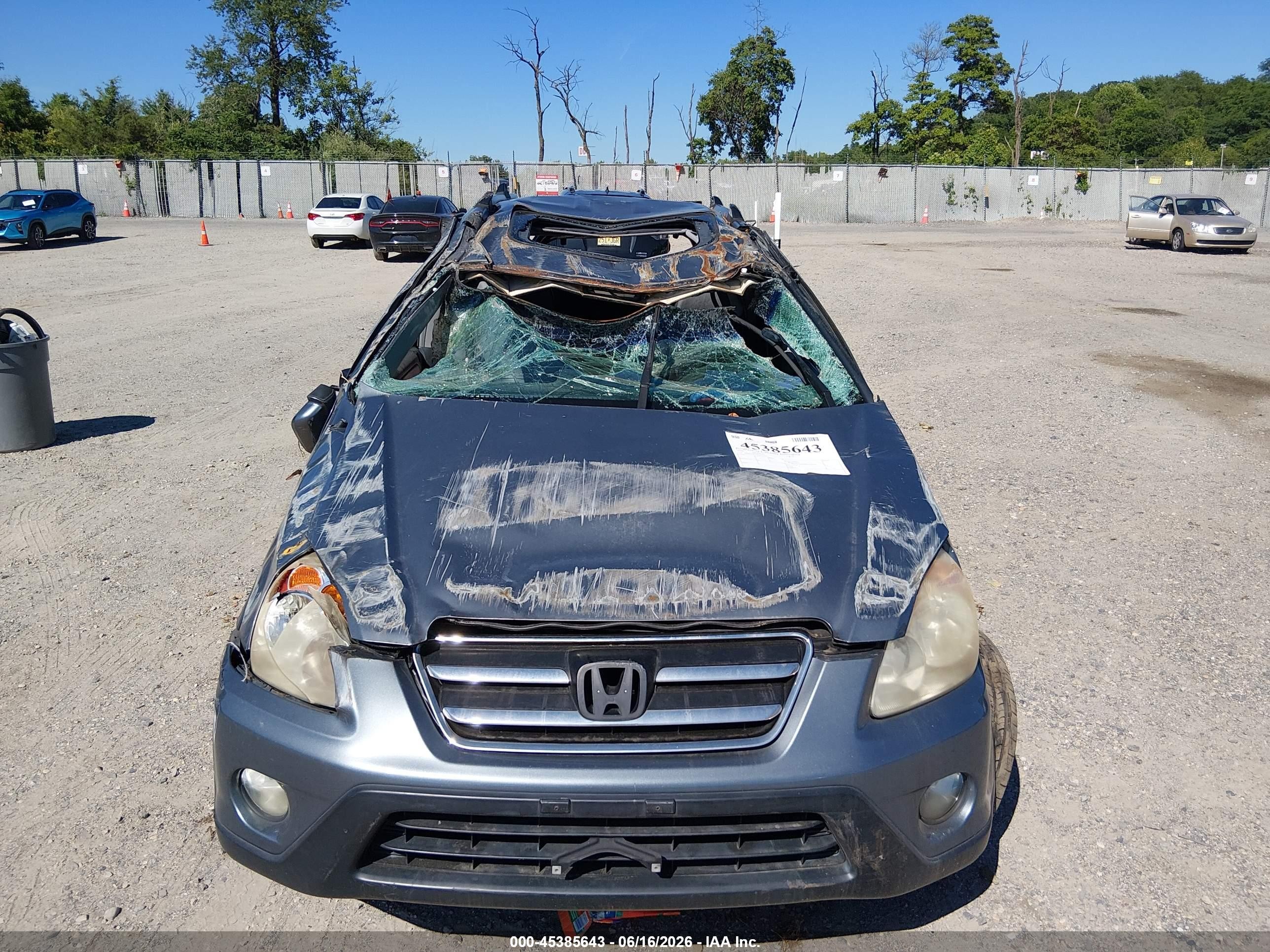 2006 Honda Cr-v Se Gray vin: SHSRD789X6U437112