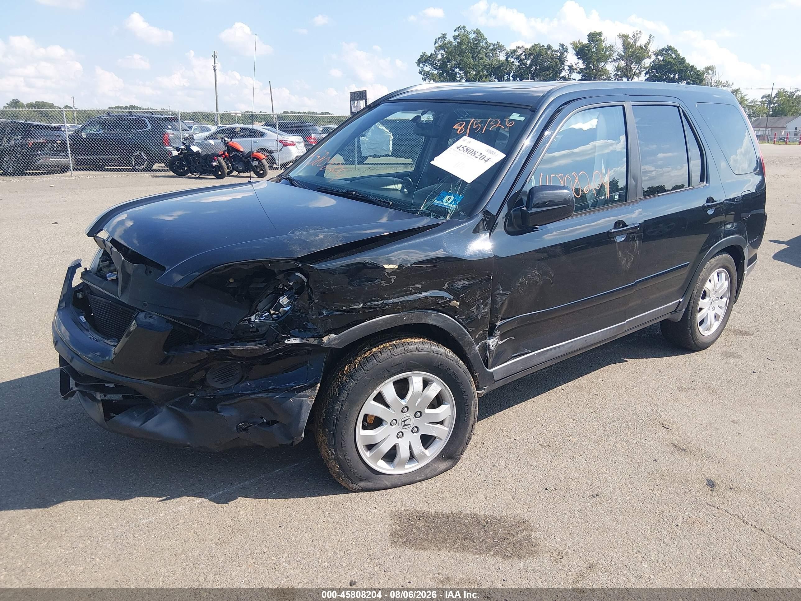 2006 Honda Cr-v Se Black vin: SHSRD789X6U440687