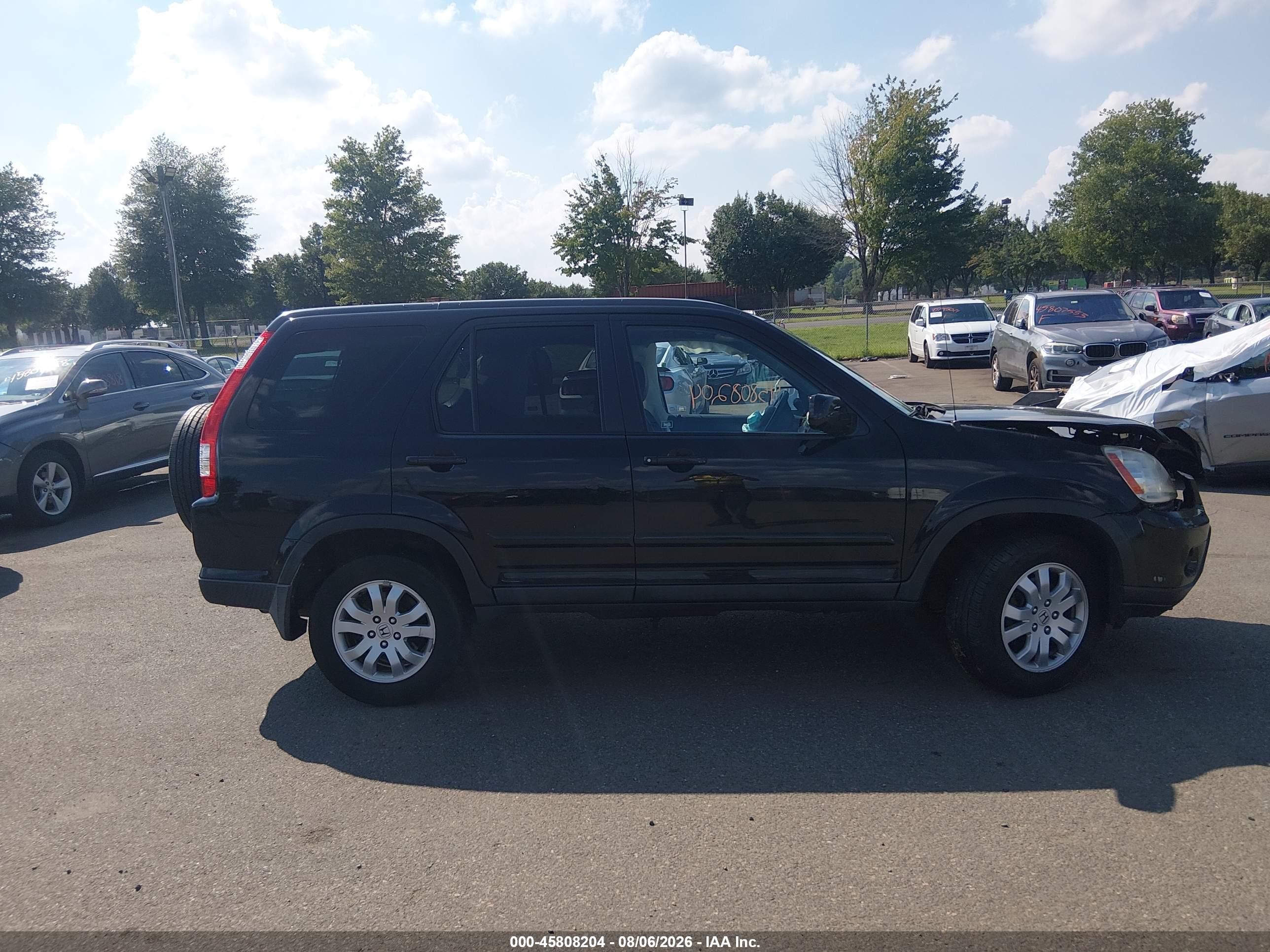 2006 Honda Cr-v Se Black vin: SHSRD789X6U440687