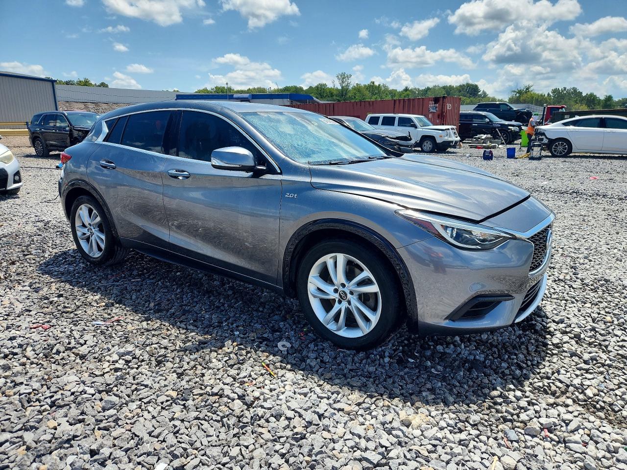 2017 Infiniti Qx30 Base Gray vin: SJKCH5CP7HA034256