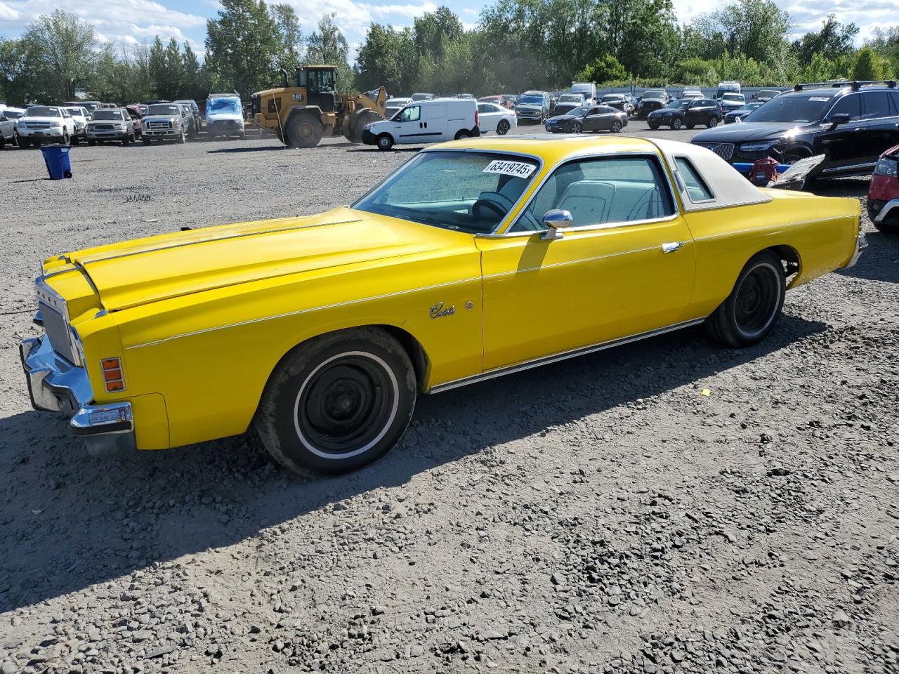 1976 Chrysler                    Cordoba Yellow vin: SS22K6R112238