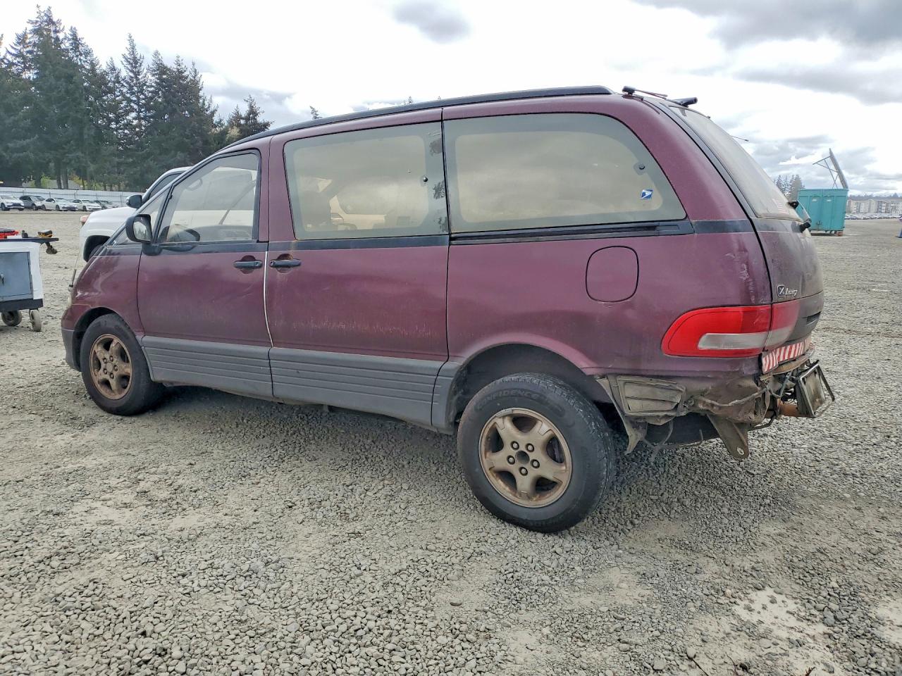 1995 Toyota Previa Burgundy vin: TCR101219929