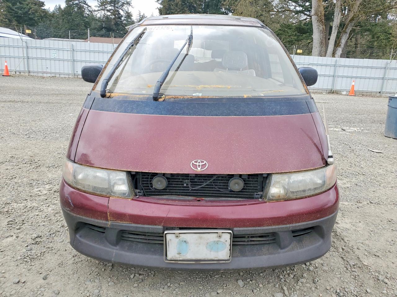 1995 Toyota Previa Burgundy vin: TCR101219929