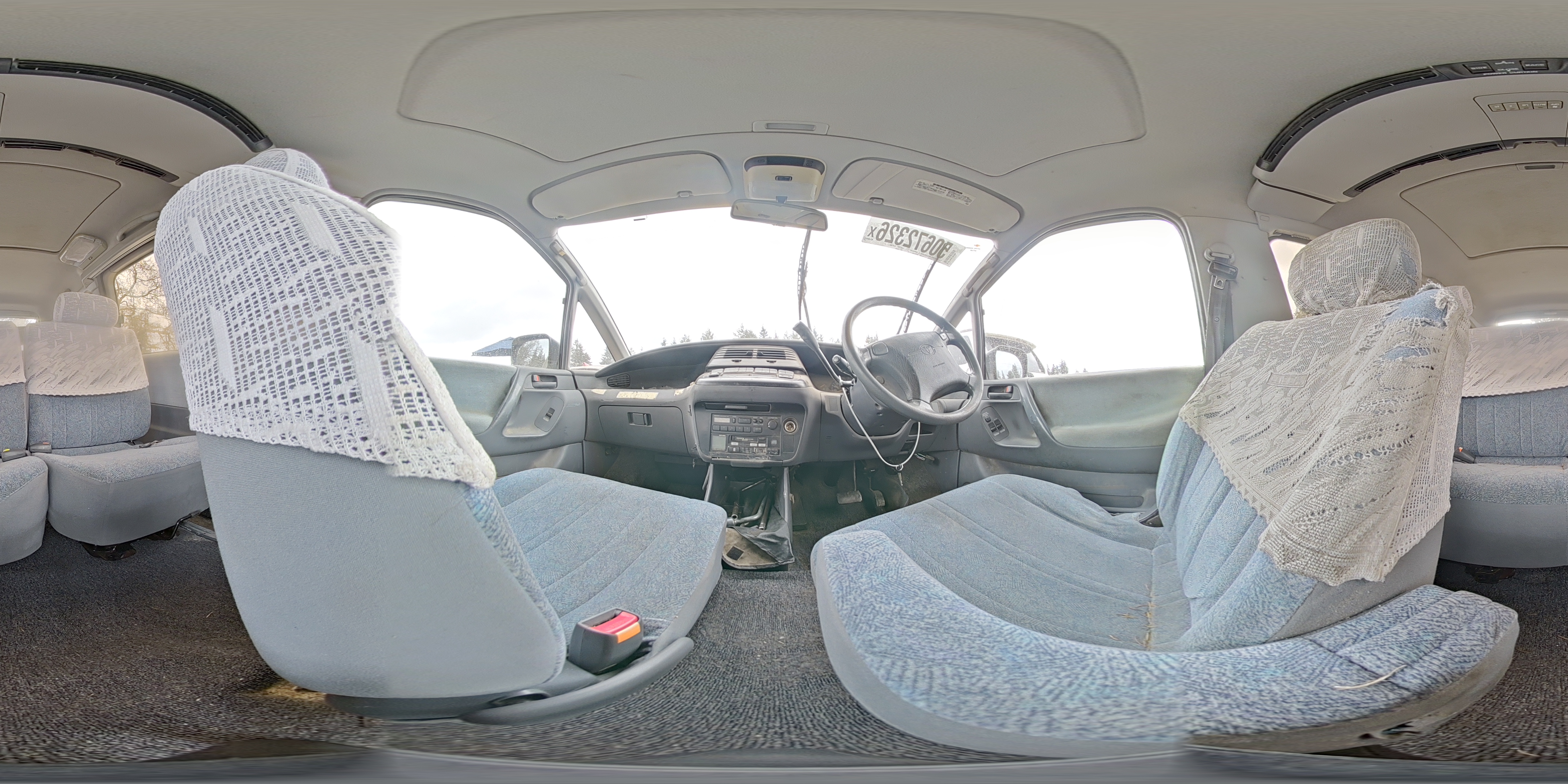 1995 Toyota Previa Burgundy vin: TCR101219929