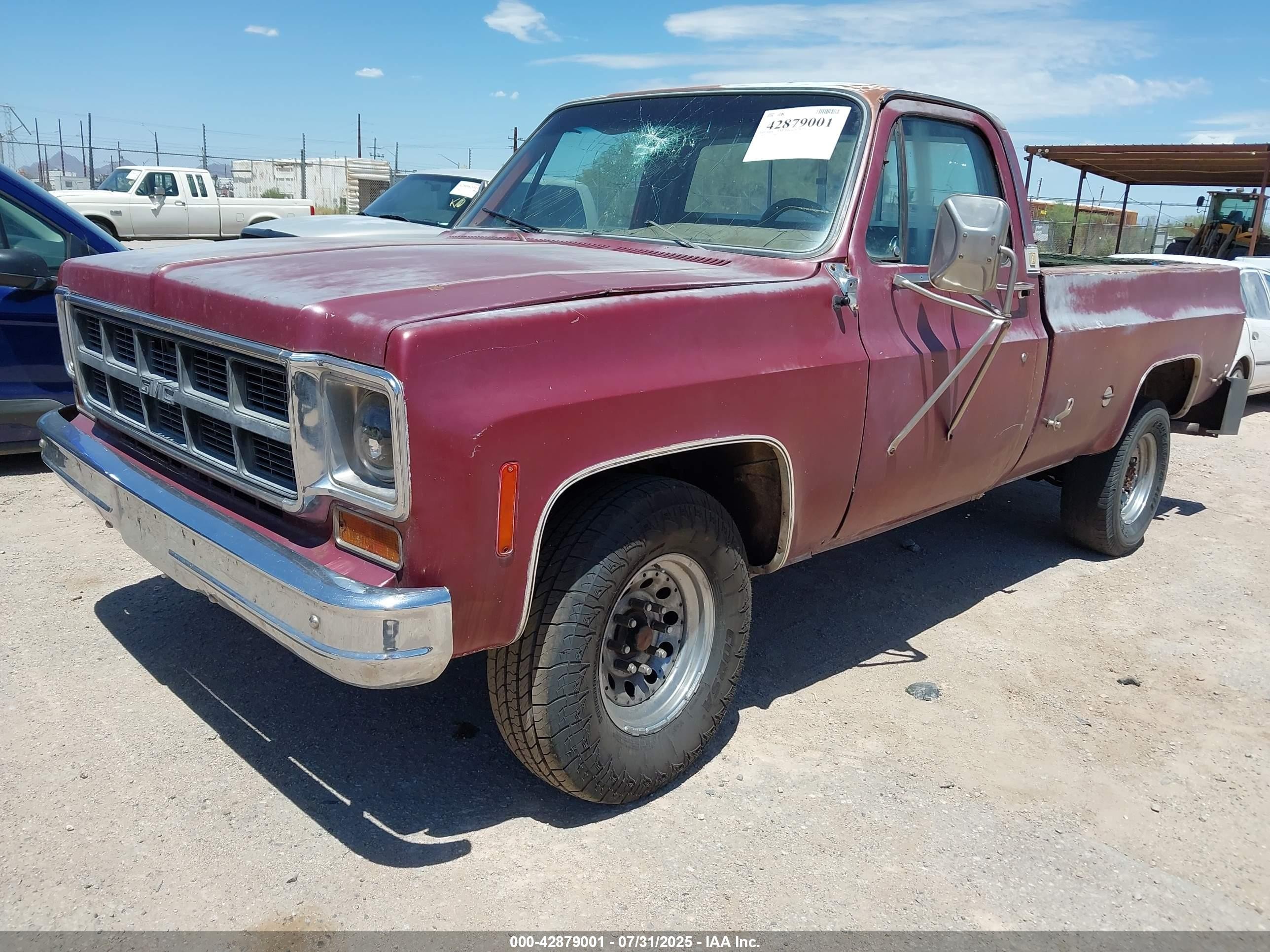 1978 Gmc Sierra   Темно-бордовый vin: TCS248Z500110    