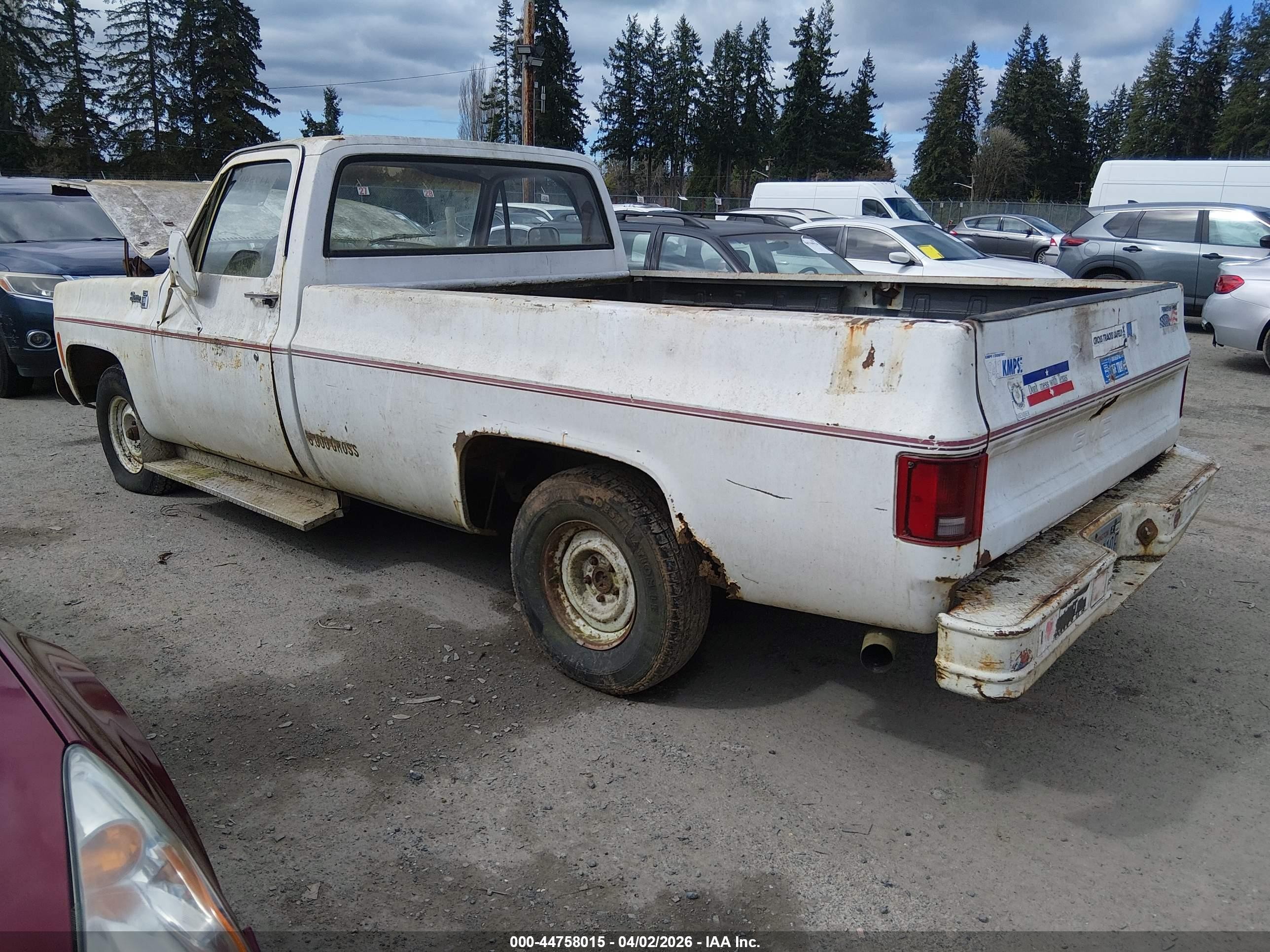 1978 Gmc Sierra   Белый vin: TCU148Z514837    