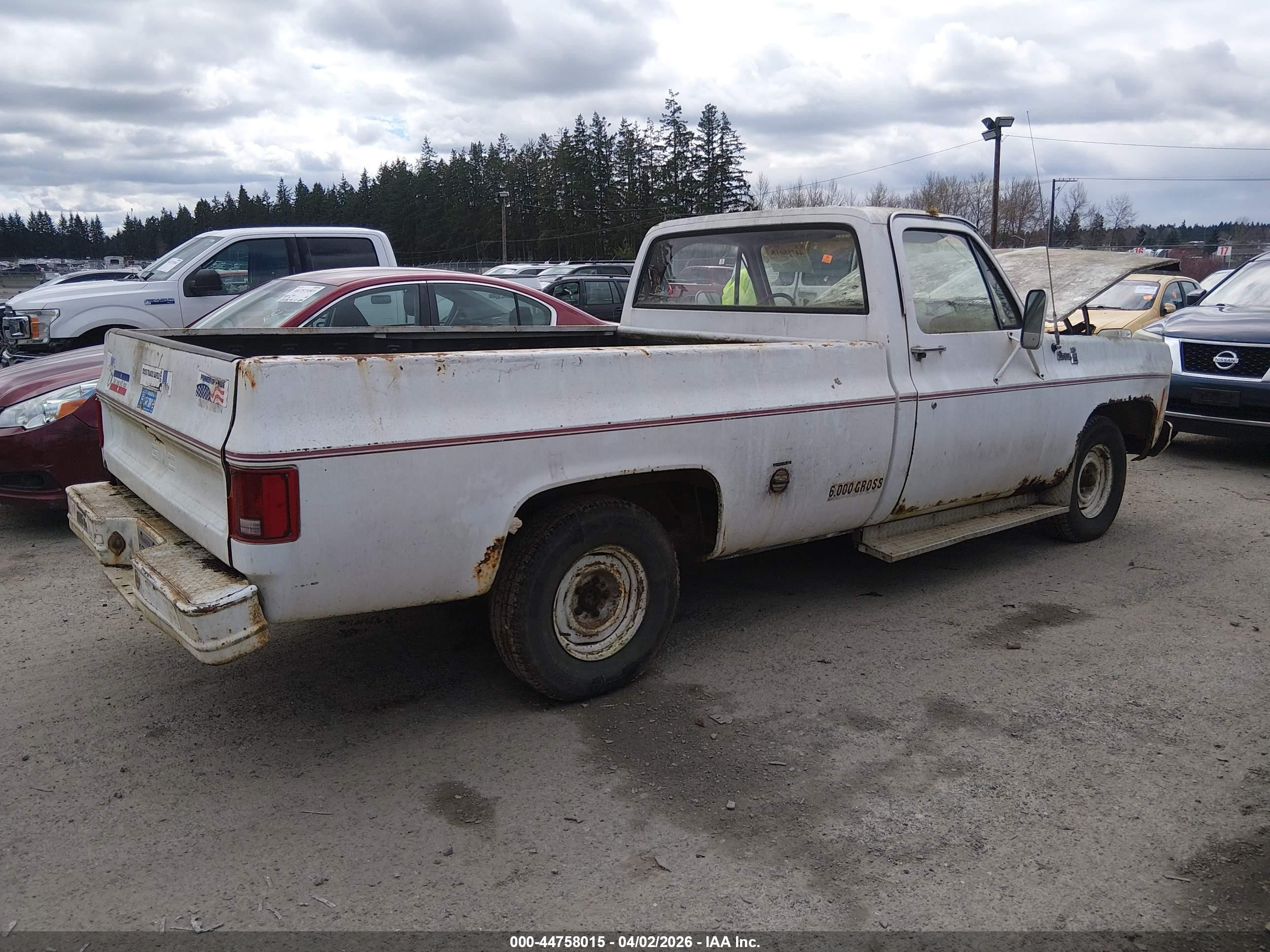 1978 Gmc Sierra   Белый vin: TCU148Z514837    
