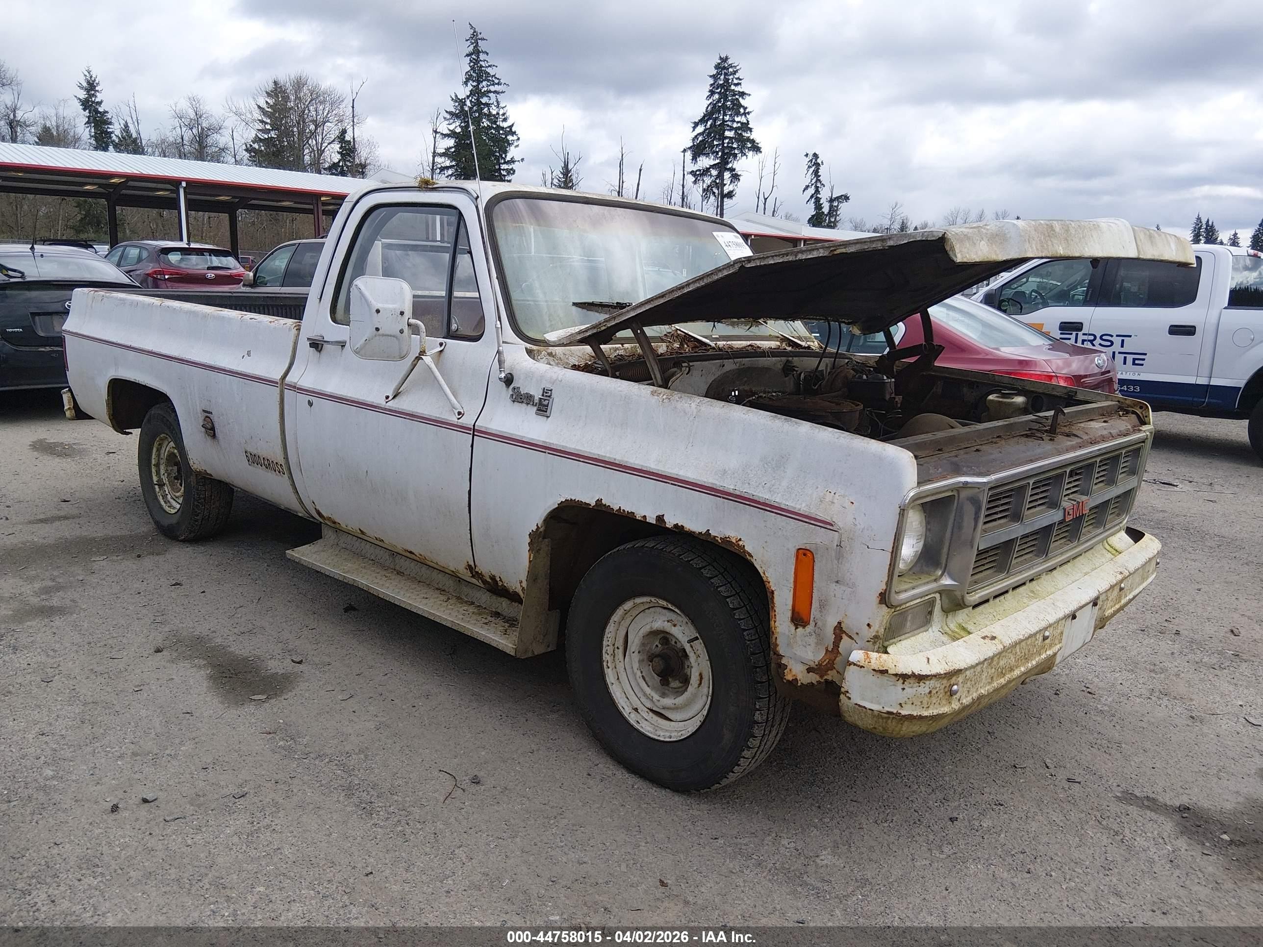 1978 Gmc Sierra   White vin: TCU148Z514837    