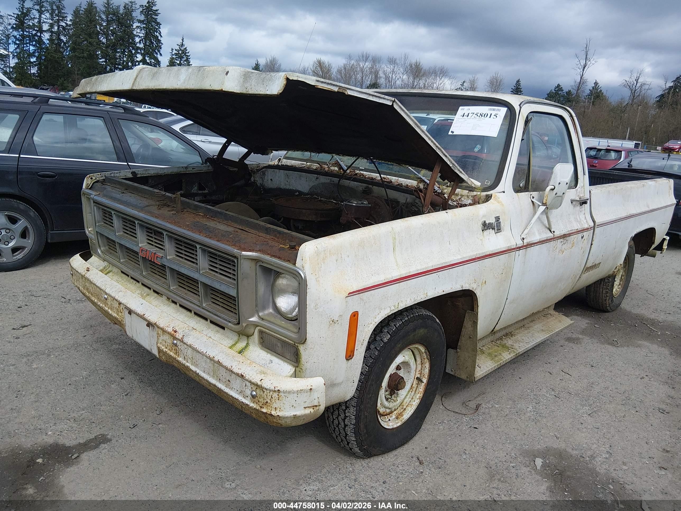 1978 Gmc Sierra   Белый vin: TCU148Z514837    