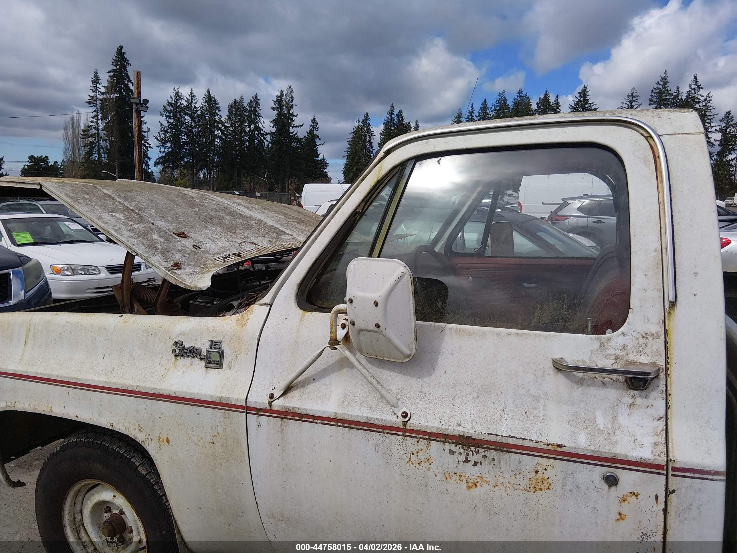 1978 Gmc Sierra   Белый vin: TCU148Z514837    