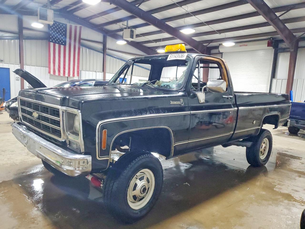 1973 Chev C10 Cab & Chassis Black vin: TCY1431523444