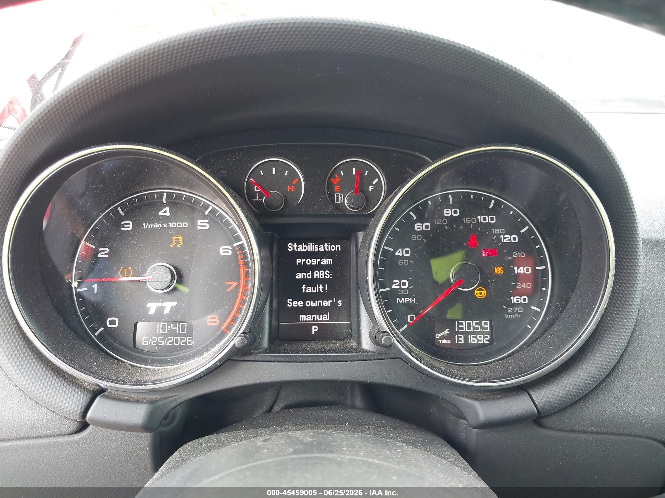 2012 Audi Tt 2.0t Prestige Red vin: TRU4FAFK6C1020045