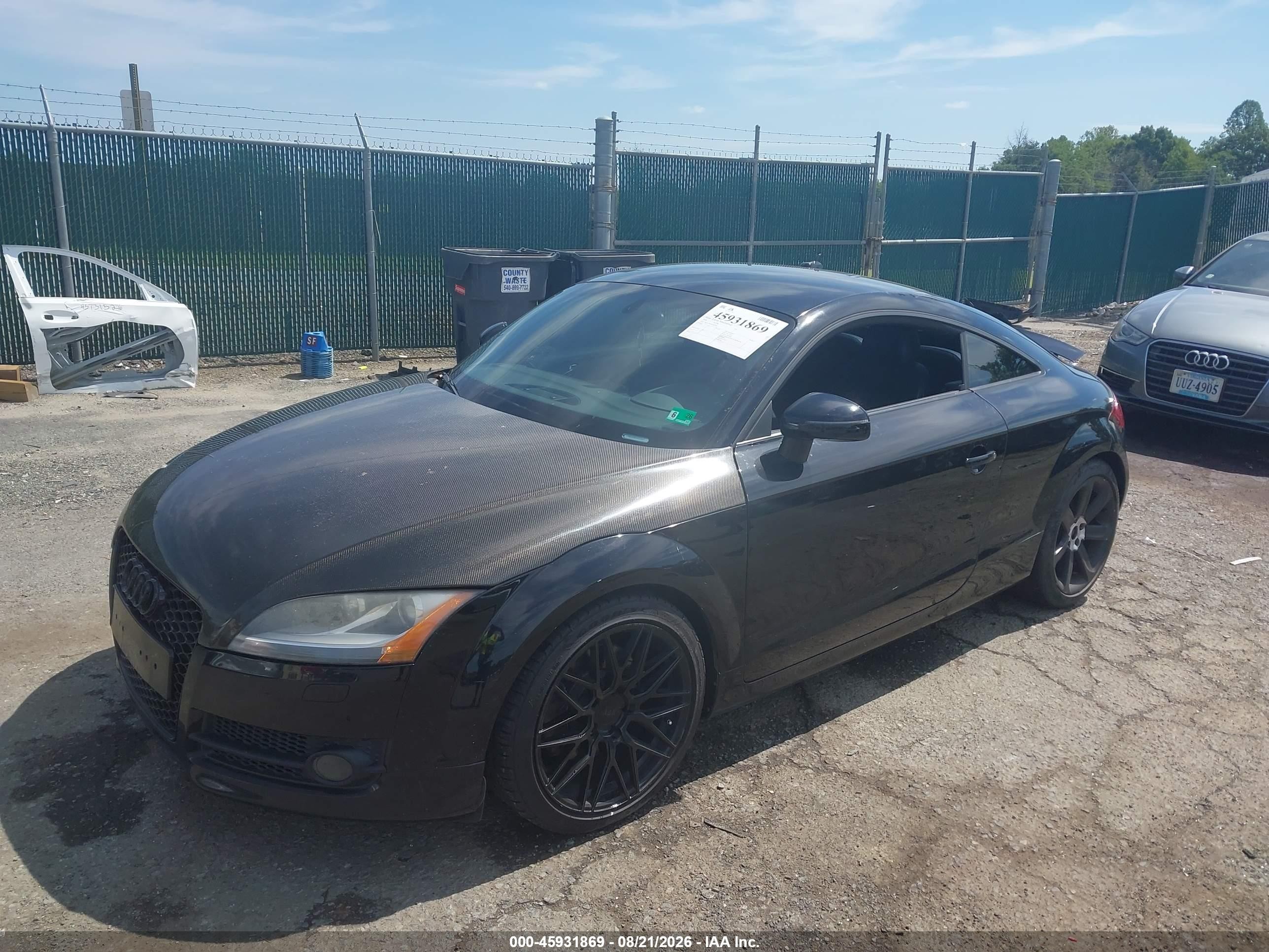 2008 Audi Tt 2.0t Черный vin: TRUAF38J181003633
