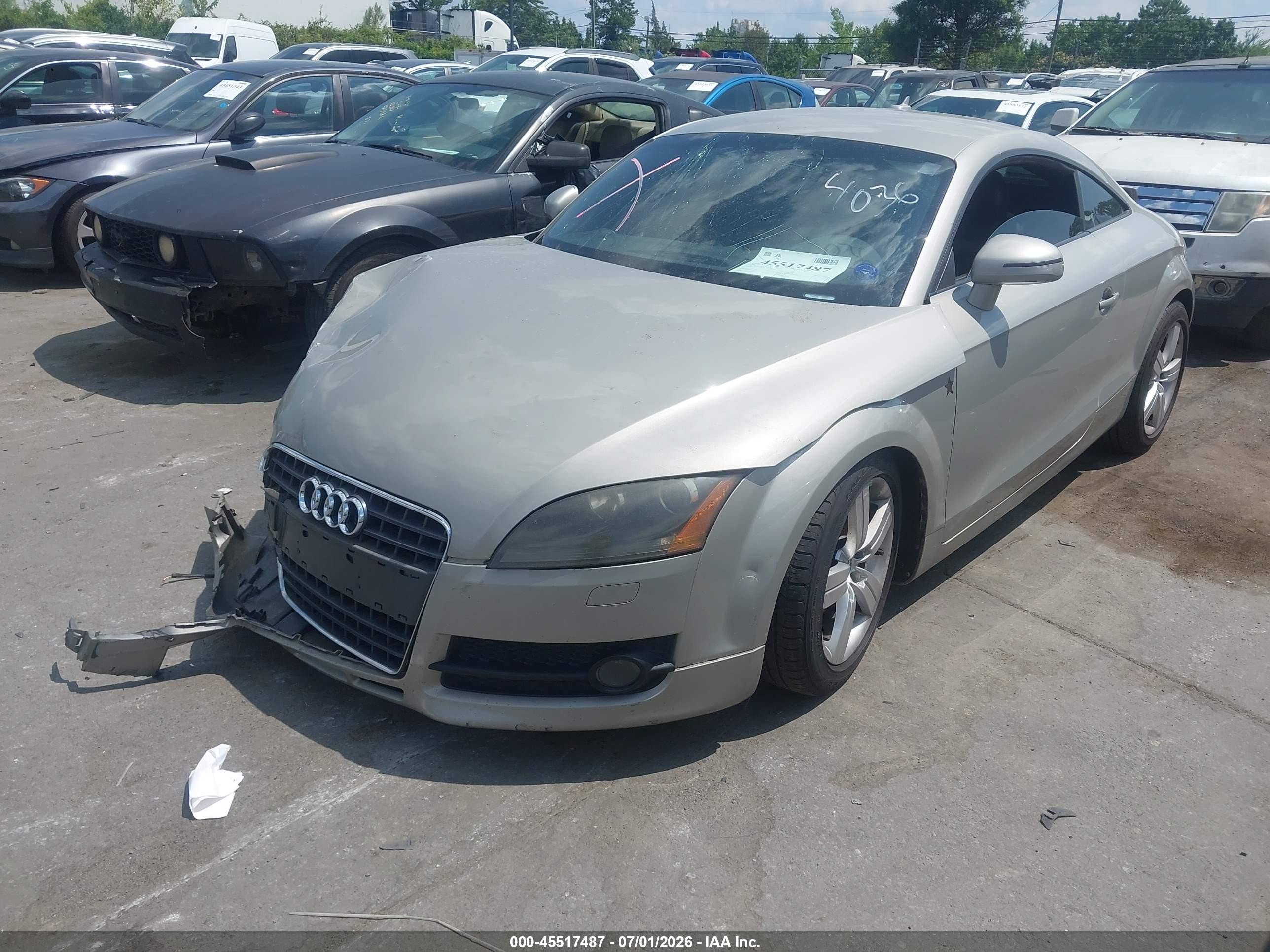 2008 Audi Tt 2.0t Beige vin: TRUAF38J681034036