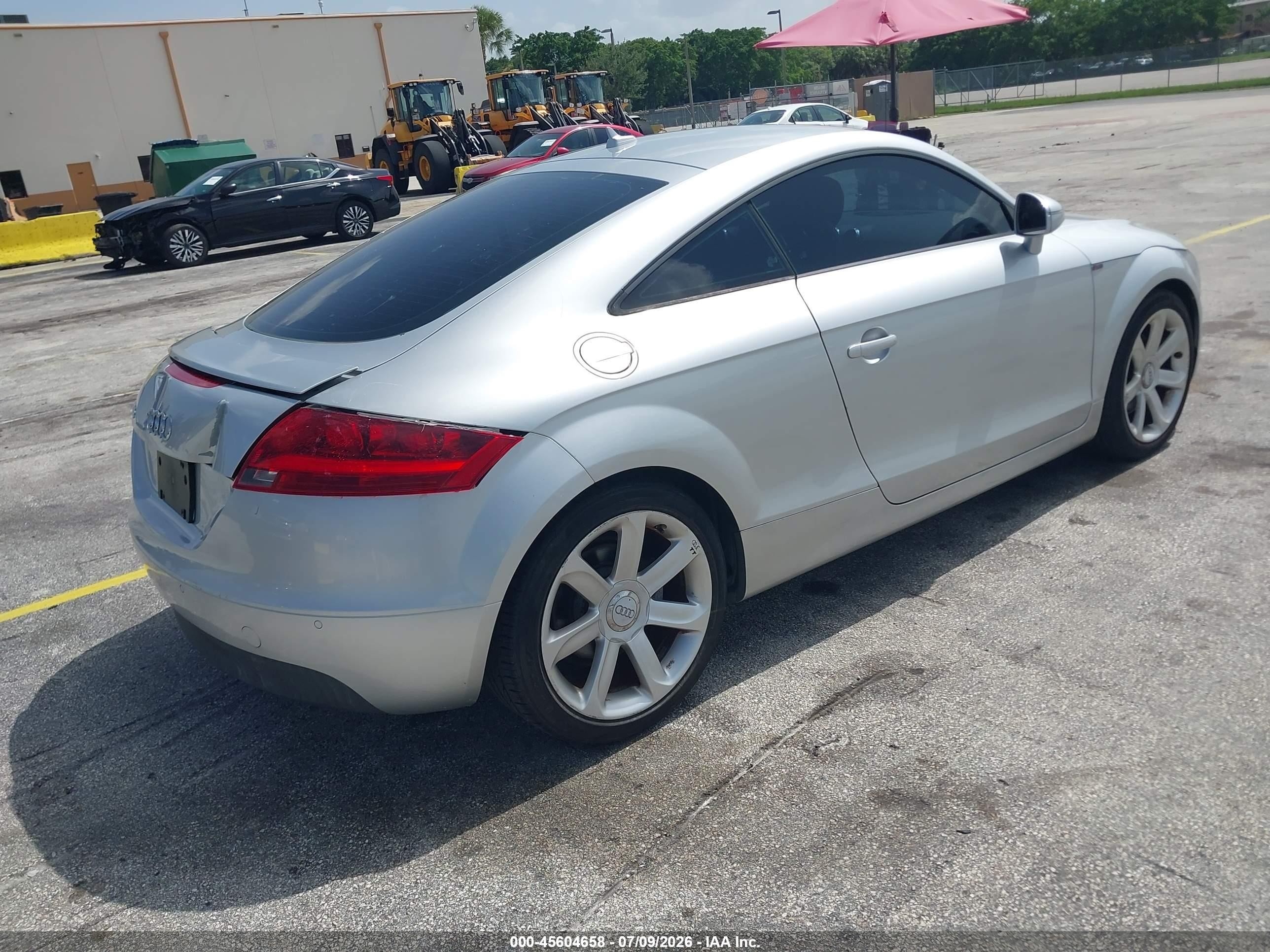 2008 Audi Tt 2.0t Silver vin: TRUAF38J981002083