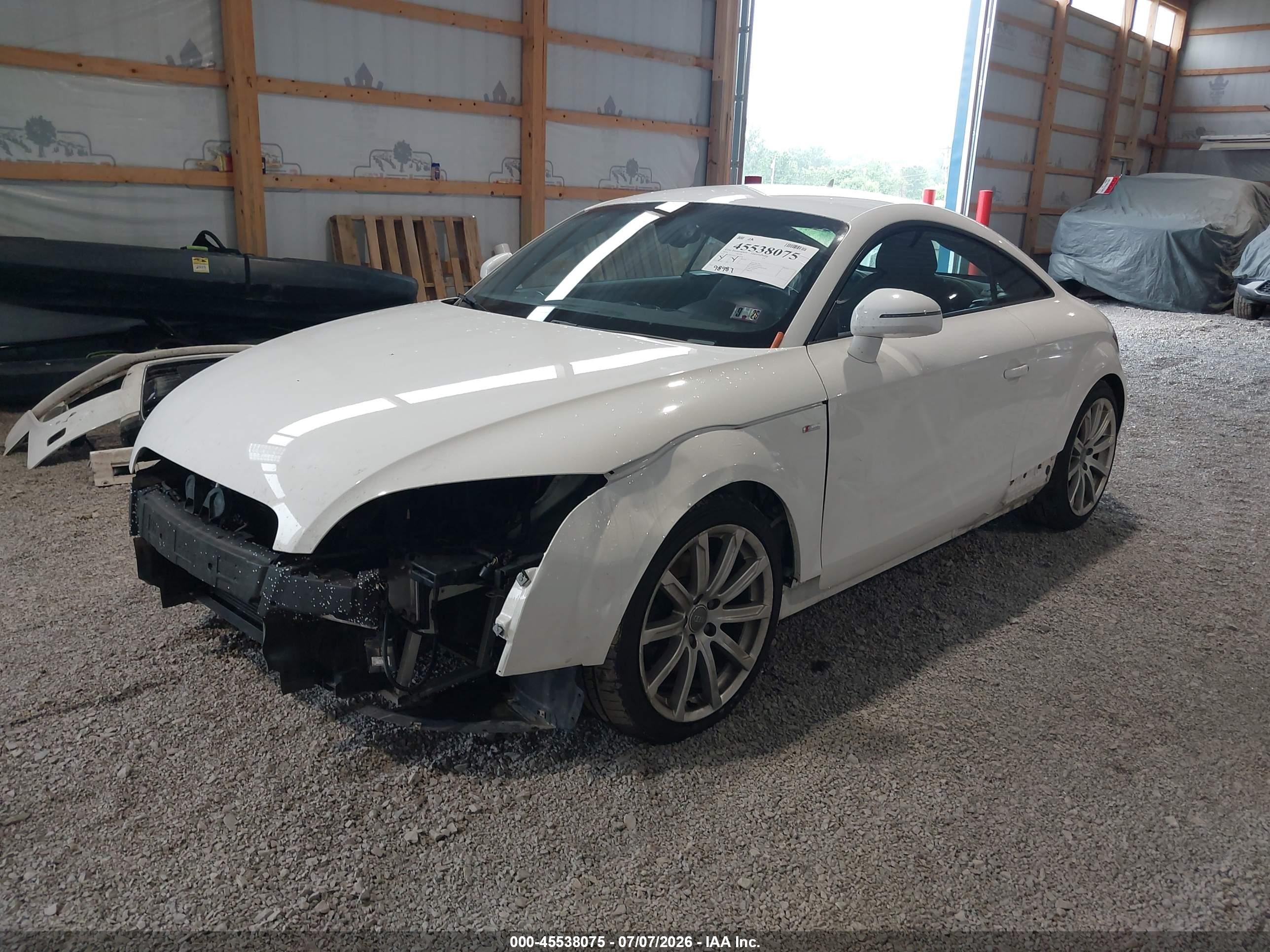 2014 Audi Tt 2.0t White vin: TRUBFAFK1E1004748
