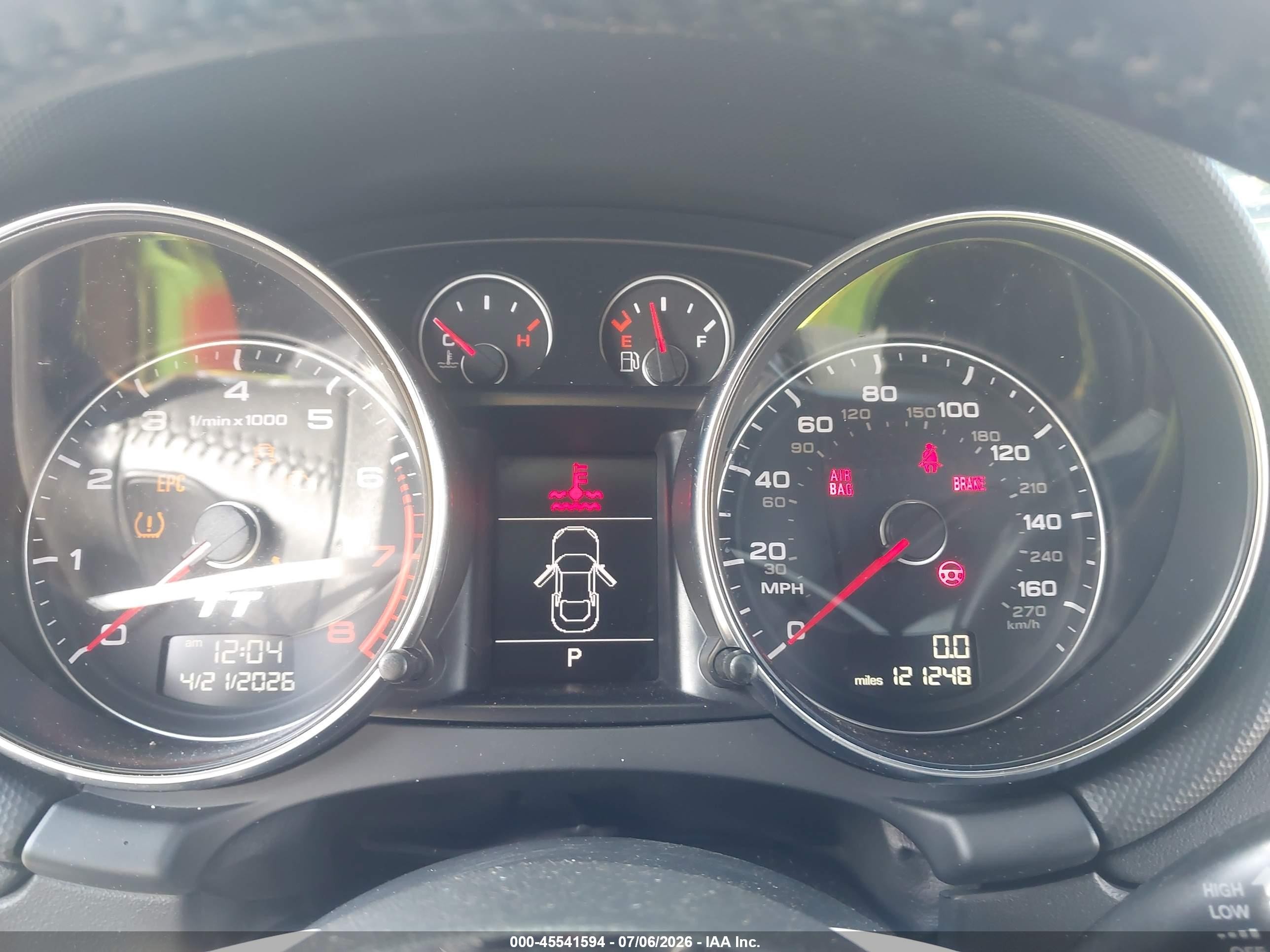 2012 Audi Tt 2.0t Premium Plus Silver vin: TRUBFAFK5C1021663