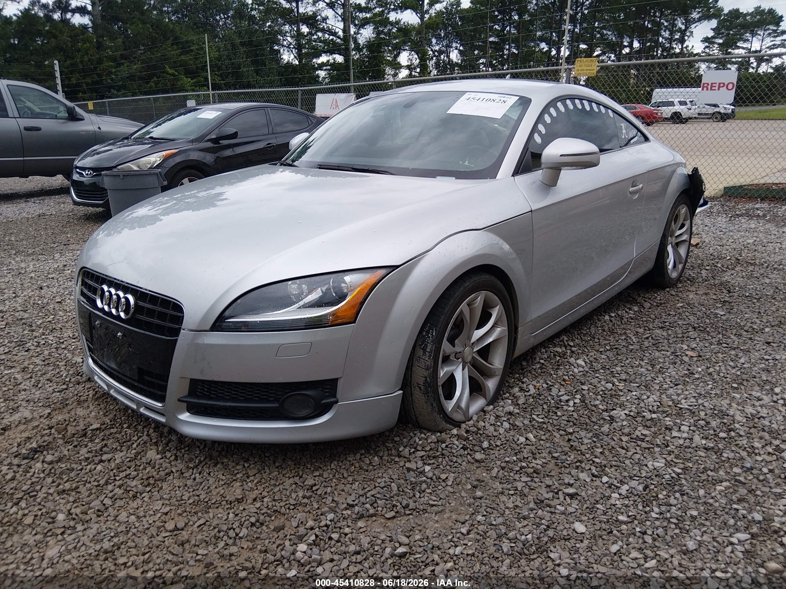 2008 Audi Tt 3.2 Silver vin: TRUDD38J681000522