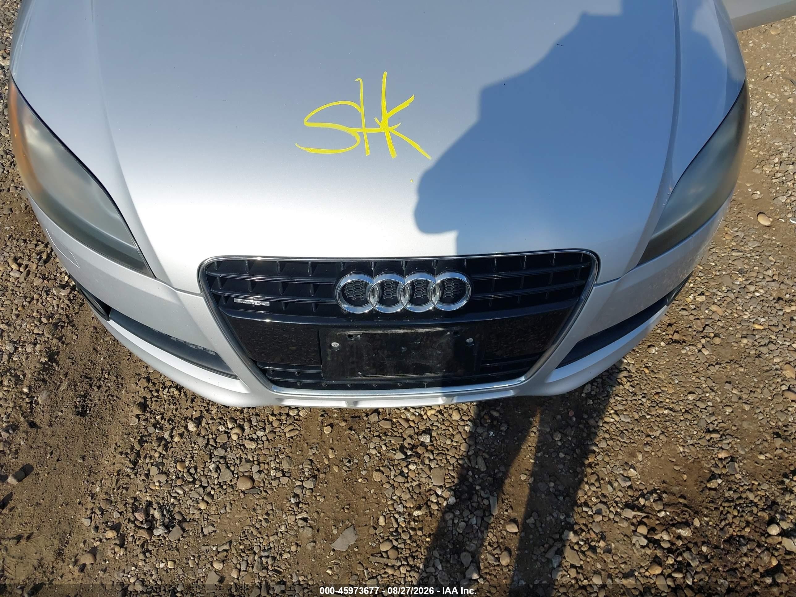 2008 Audi Tt 3.2 Серебряный vin: TRUDD38J781024487