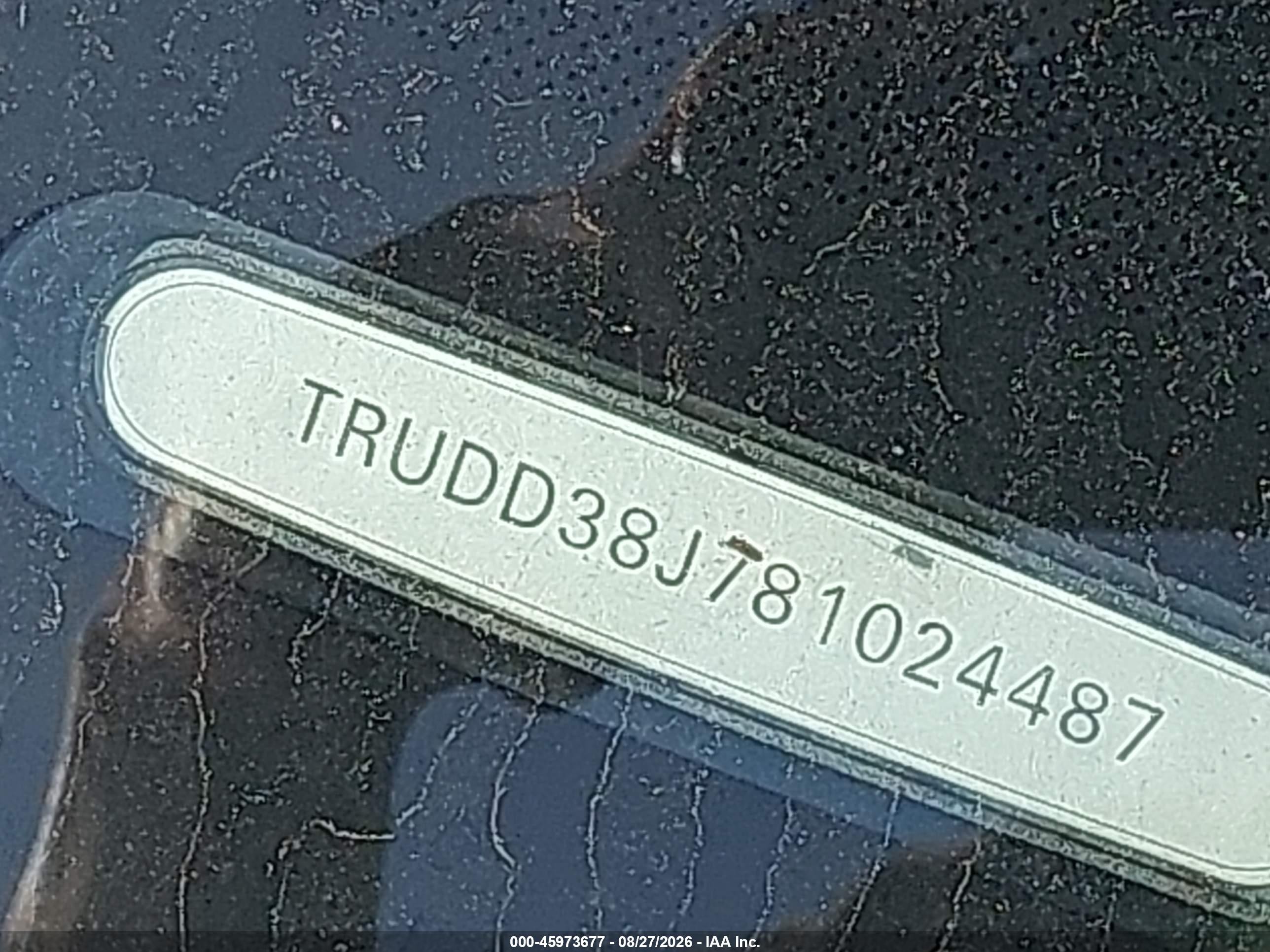 2008 Audi Tt 3.2 Серебряный vin: TRUDD38J781024487