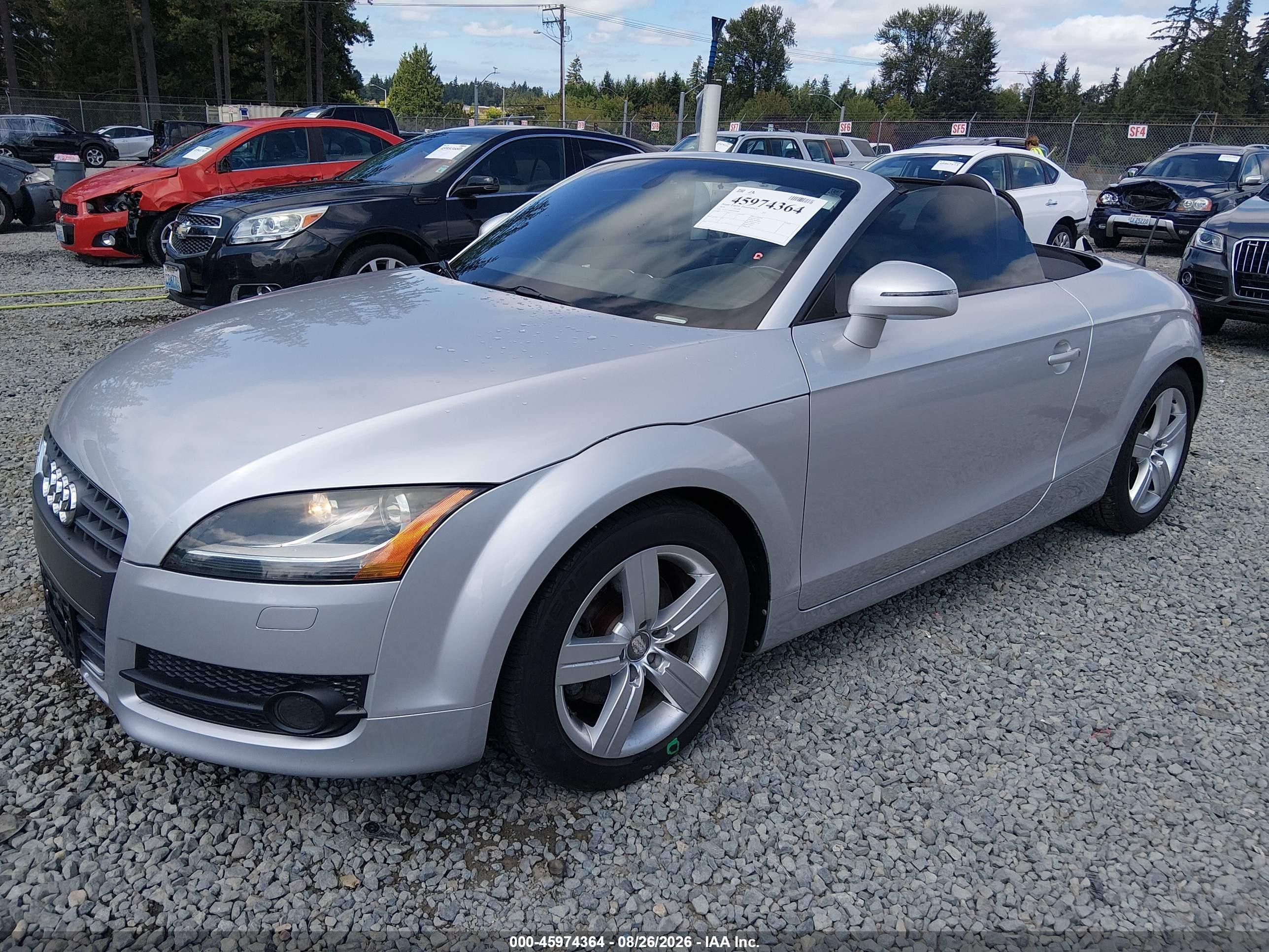 2009 Audi Tt 2.0t Silver vin: TRULF38J091003889