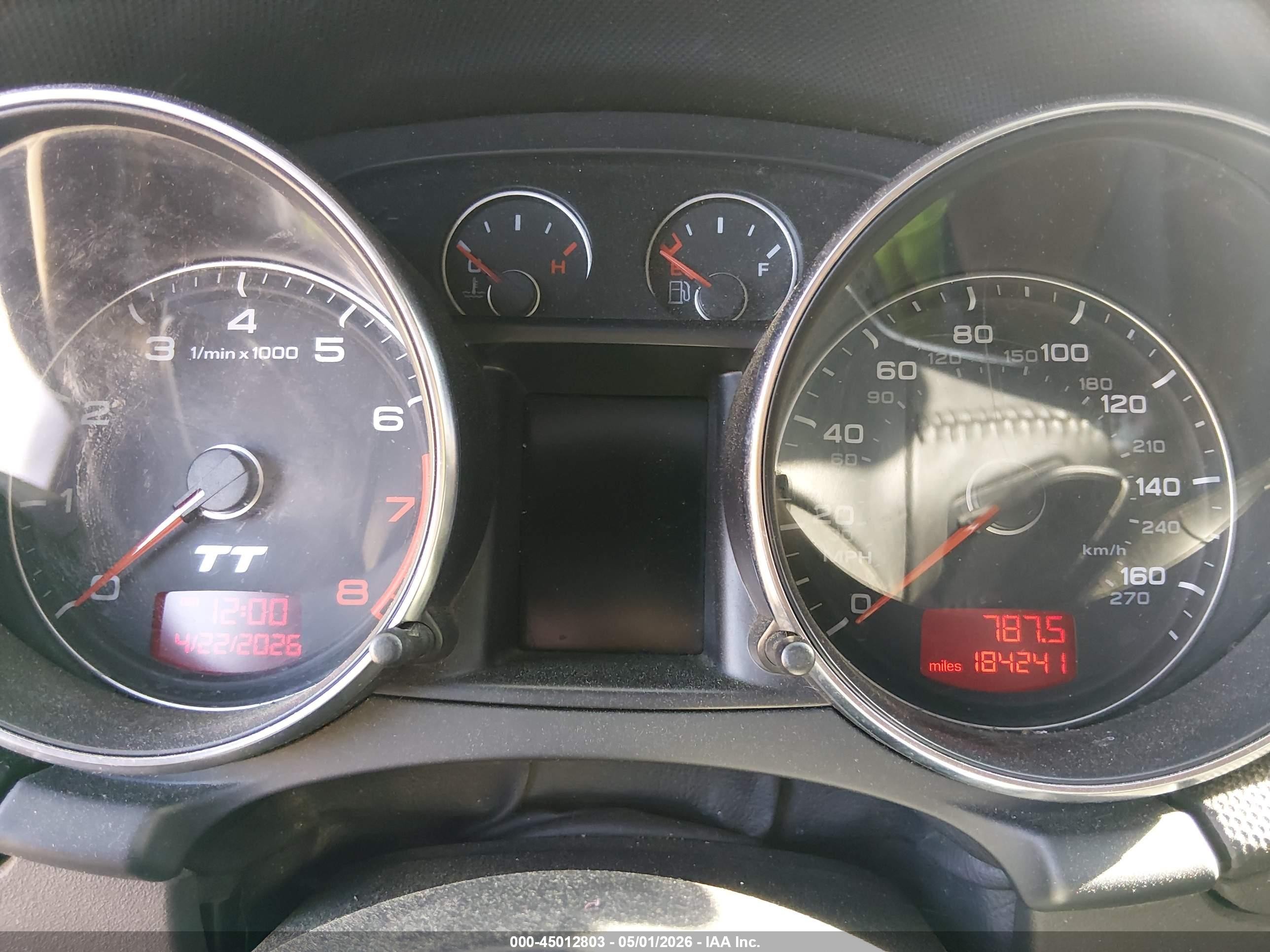 2008 Audi Tt 2.0t Silver vin: TRUMF38J981001979
