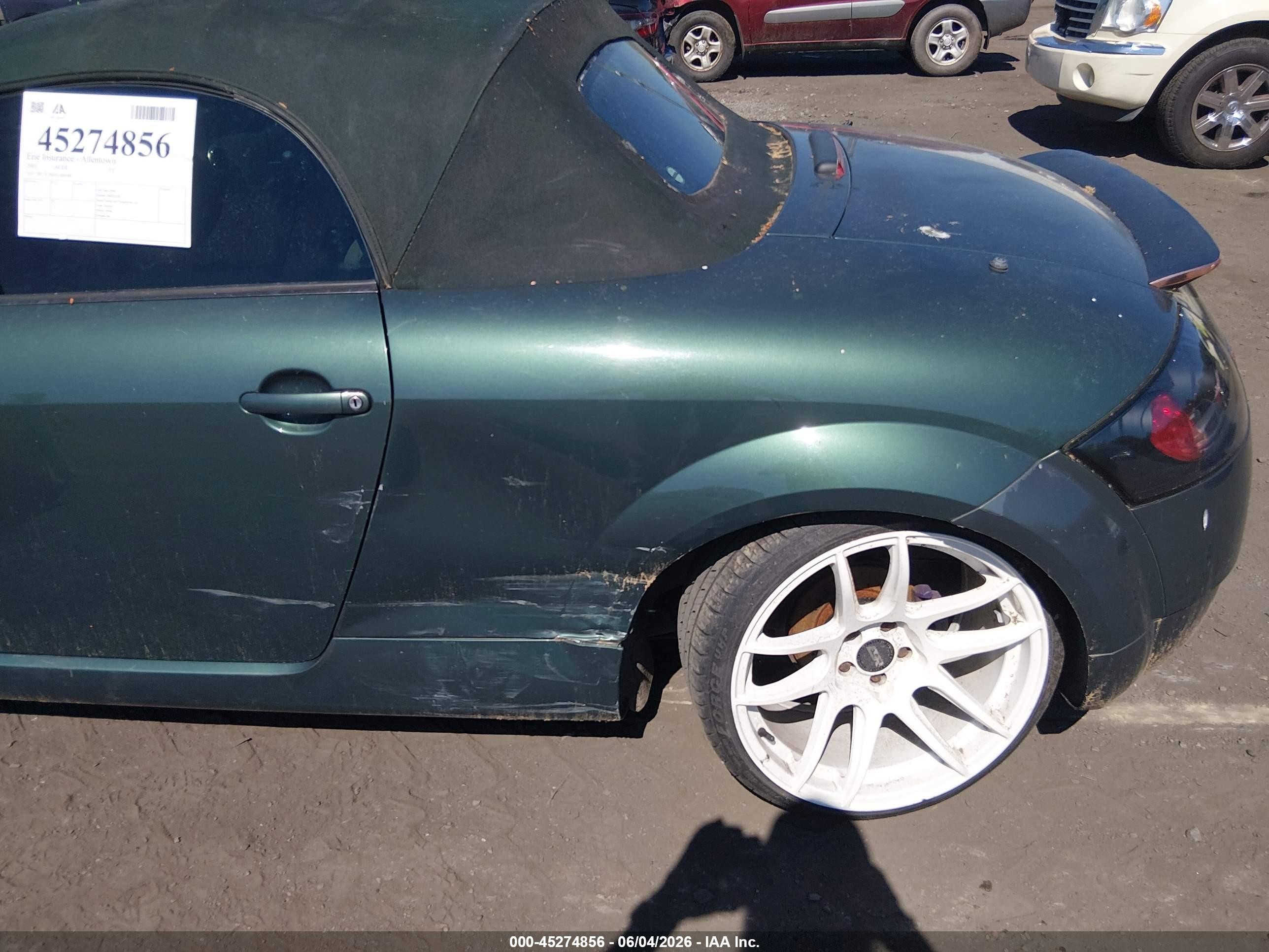 2001 Audi Tt   Green vin: TRUTC28N011006589