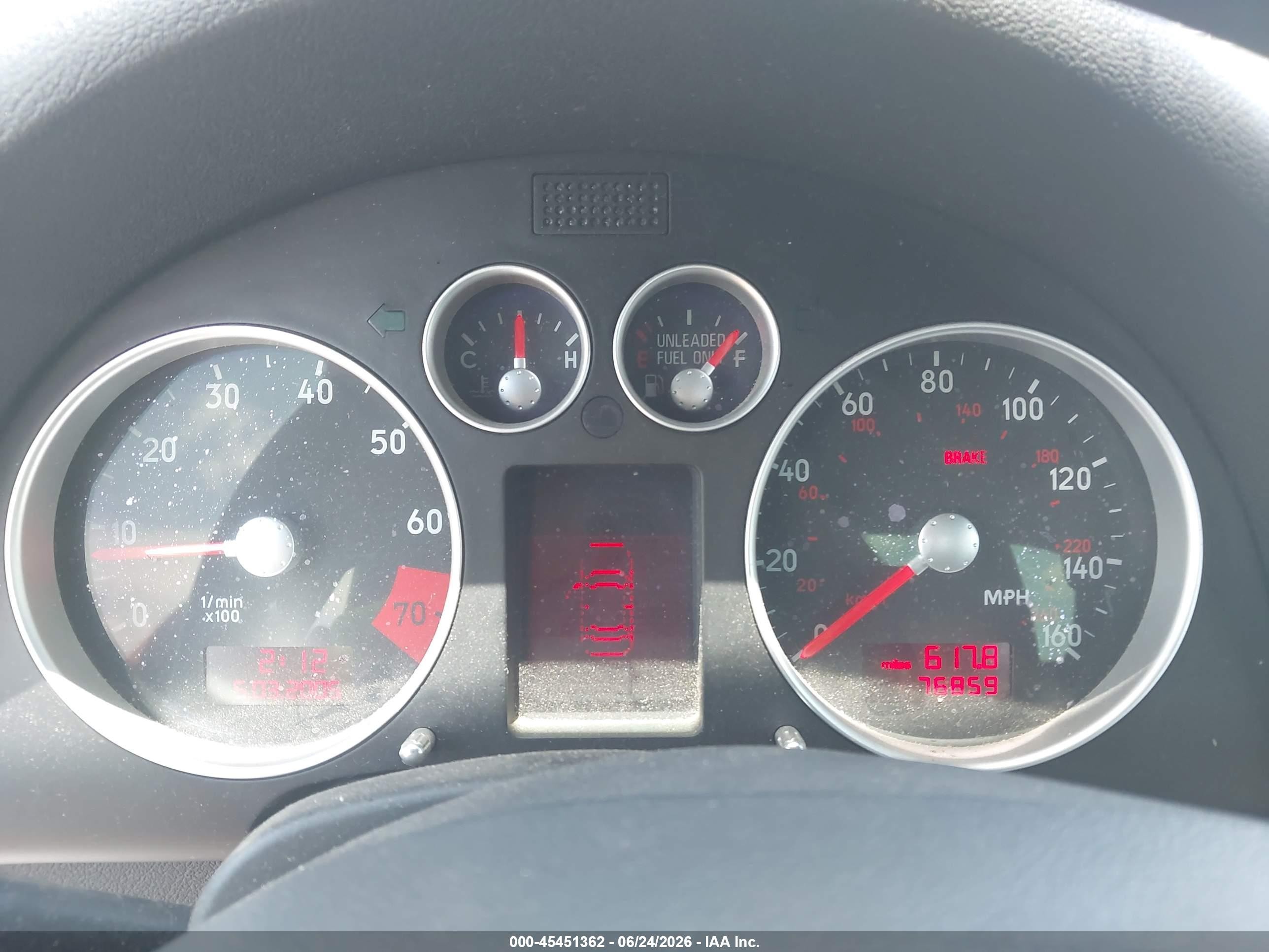 2002 Audi Tt 1.8l Black vin: TRUTC28NX21032201