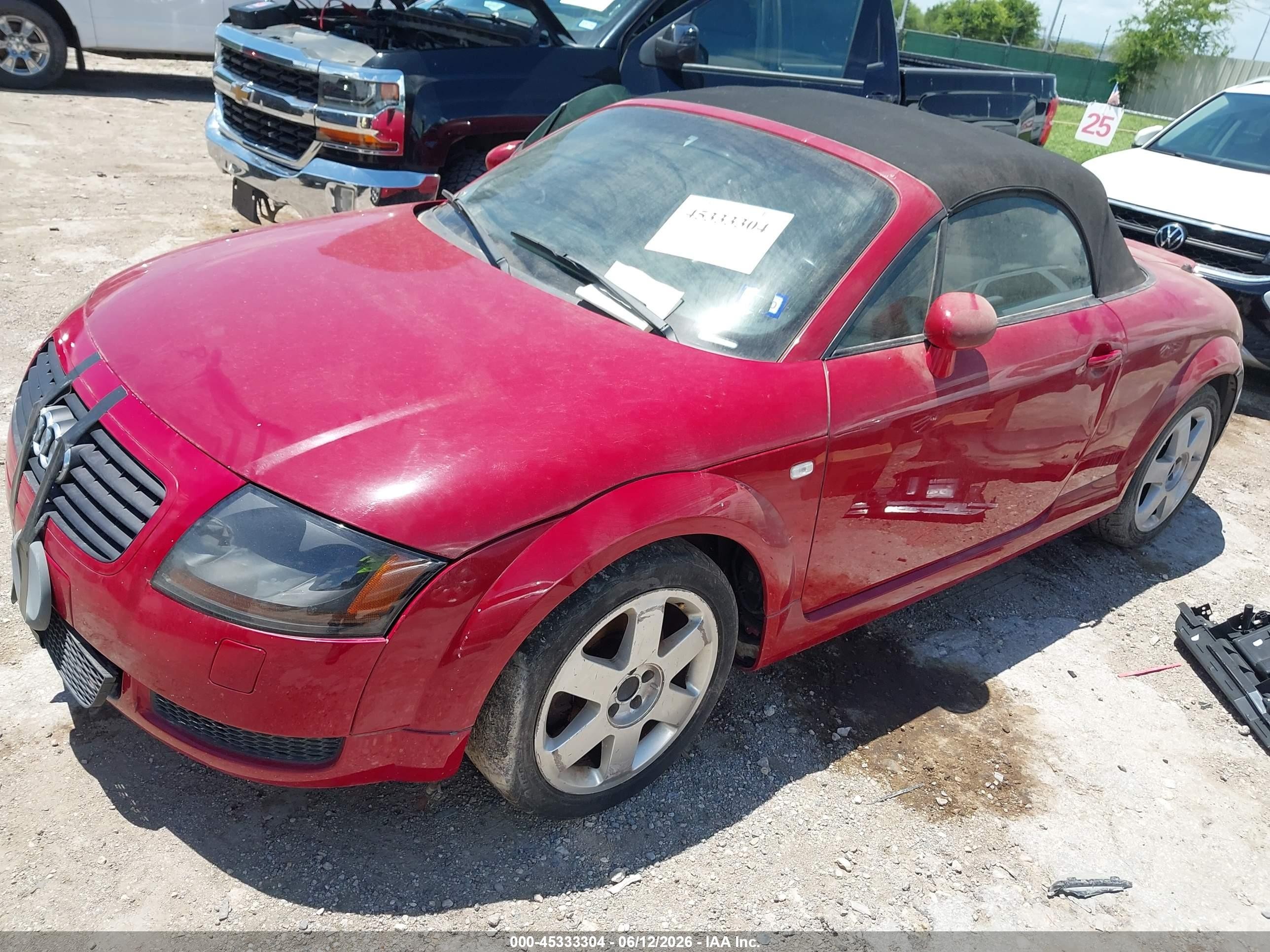 2002 Audi Tt 1.8l Red vin: TRUUT28N121008518
