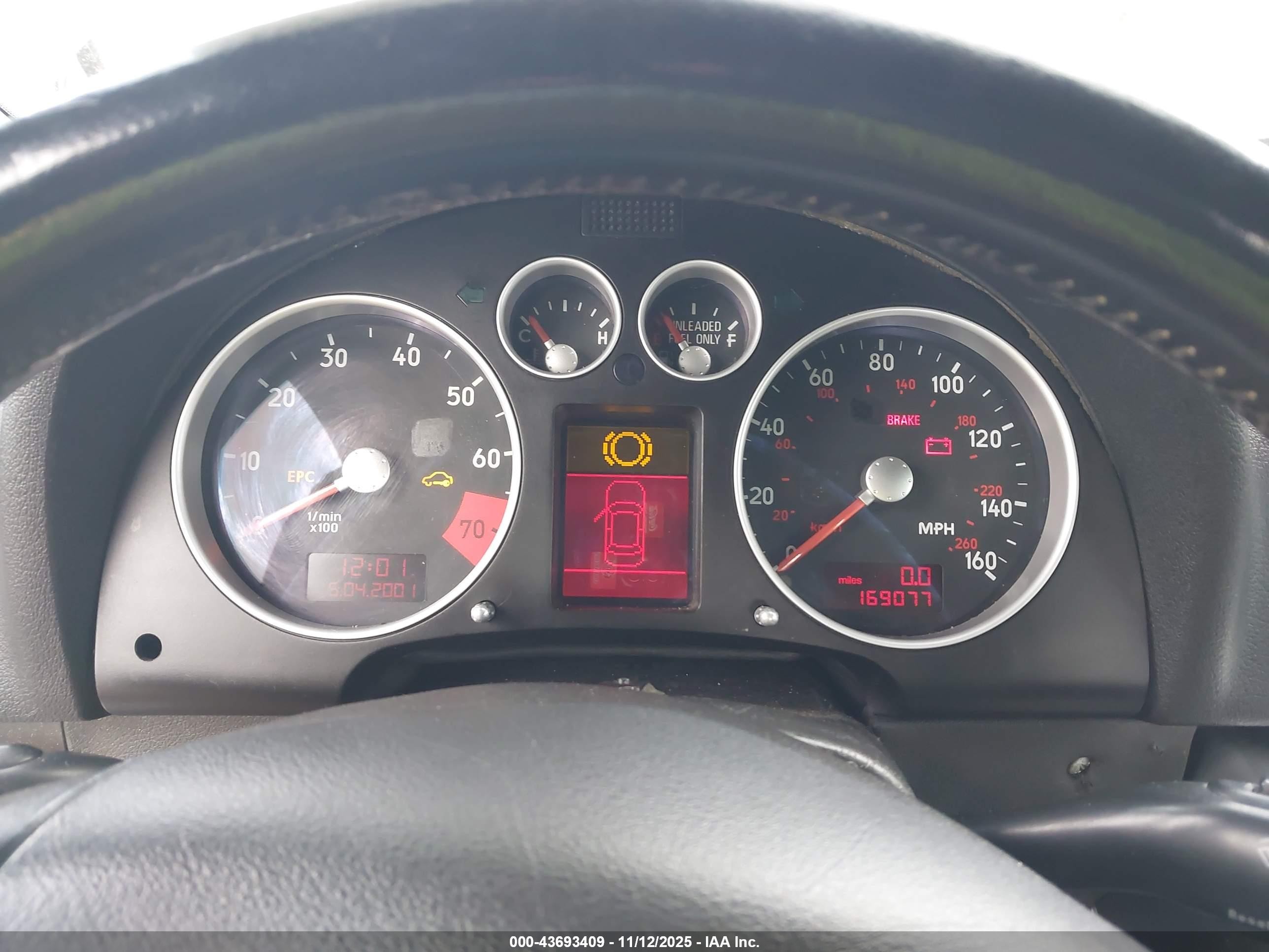 2001 Audi Tt   Gray vin: TRUUT28N711045507
