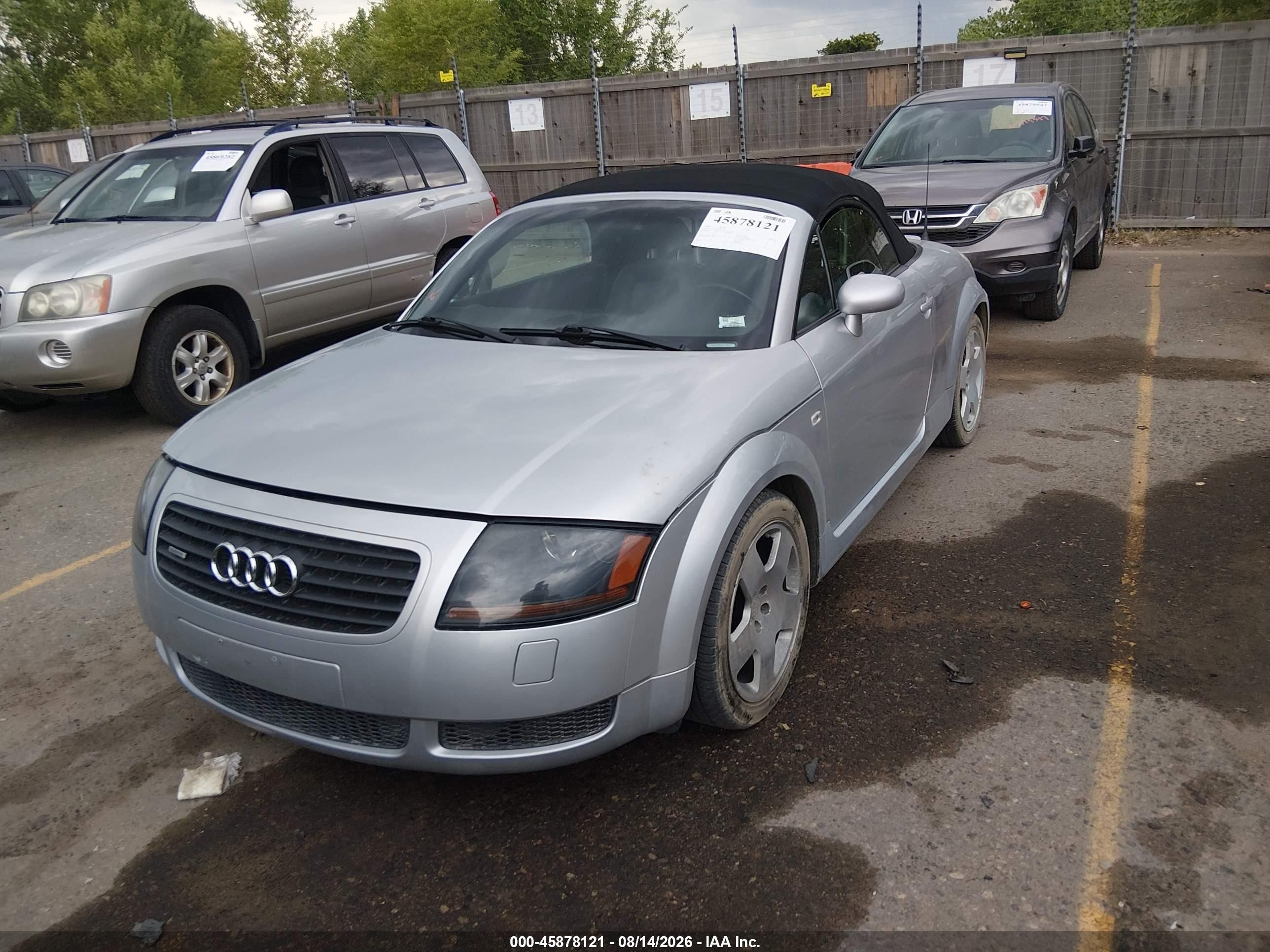 2002 Audi Tt 1.8l Gray vin: TRUUT28N721013612