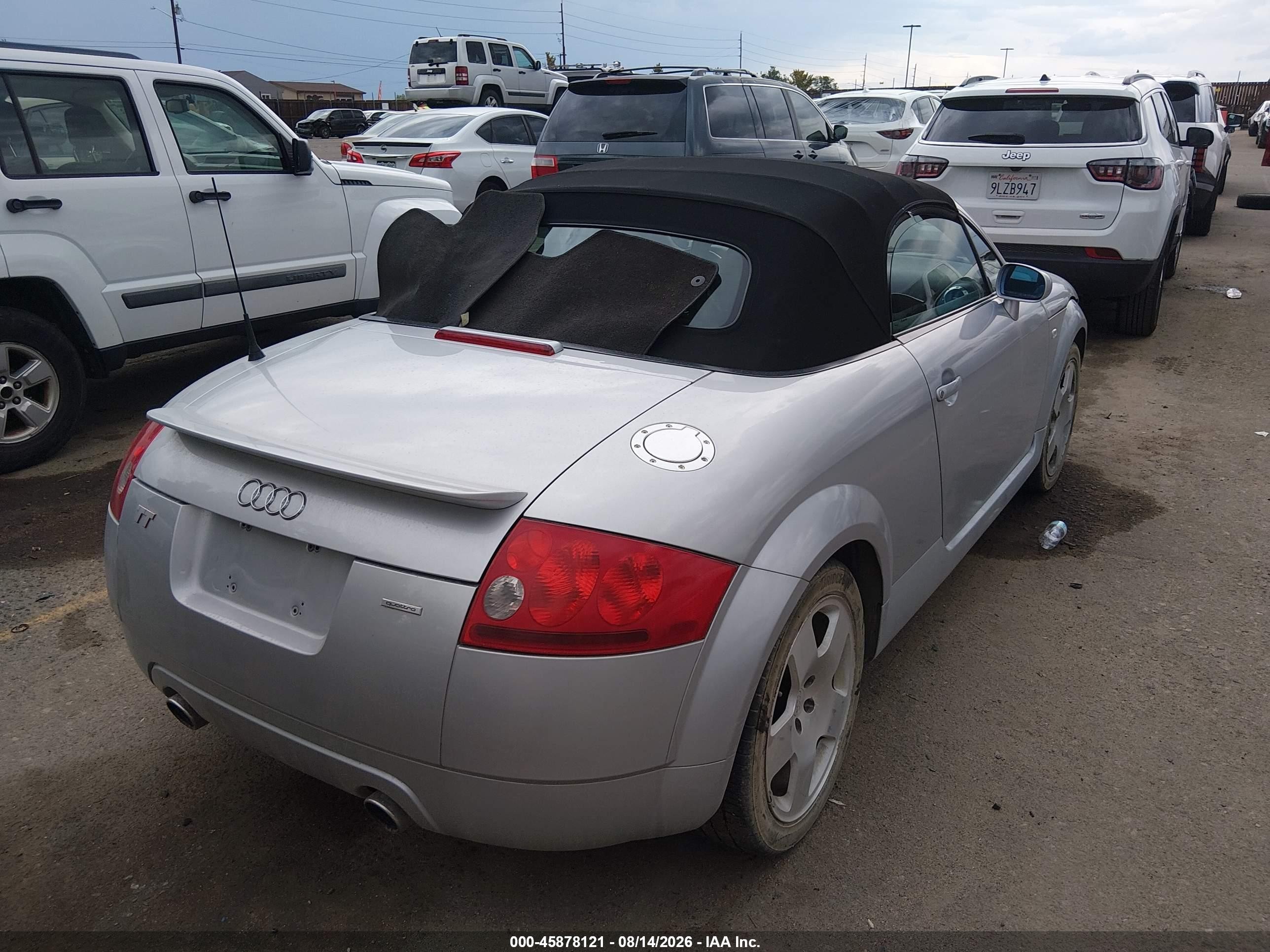 2002 Audi Tt 1.8l Gray vin: TRUUT28N721013612
