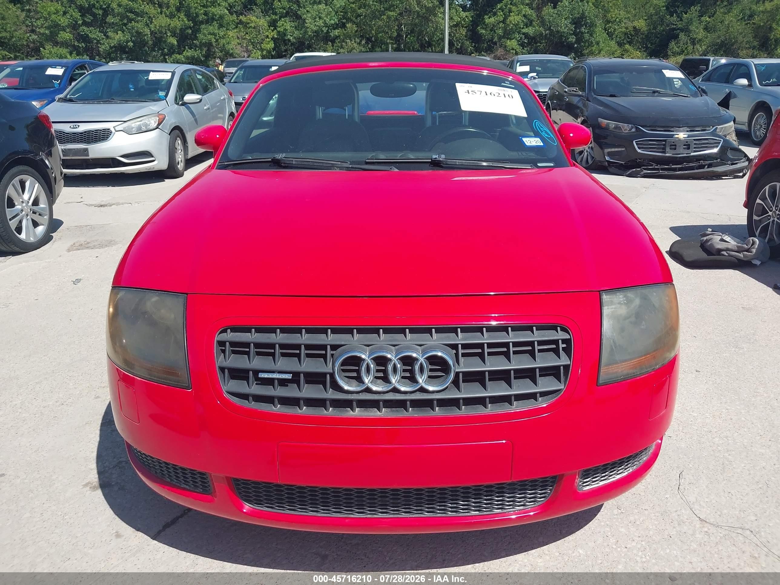 2006 Audi Tt 1.8l Red vin: TRUUT28N761009646