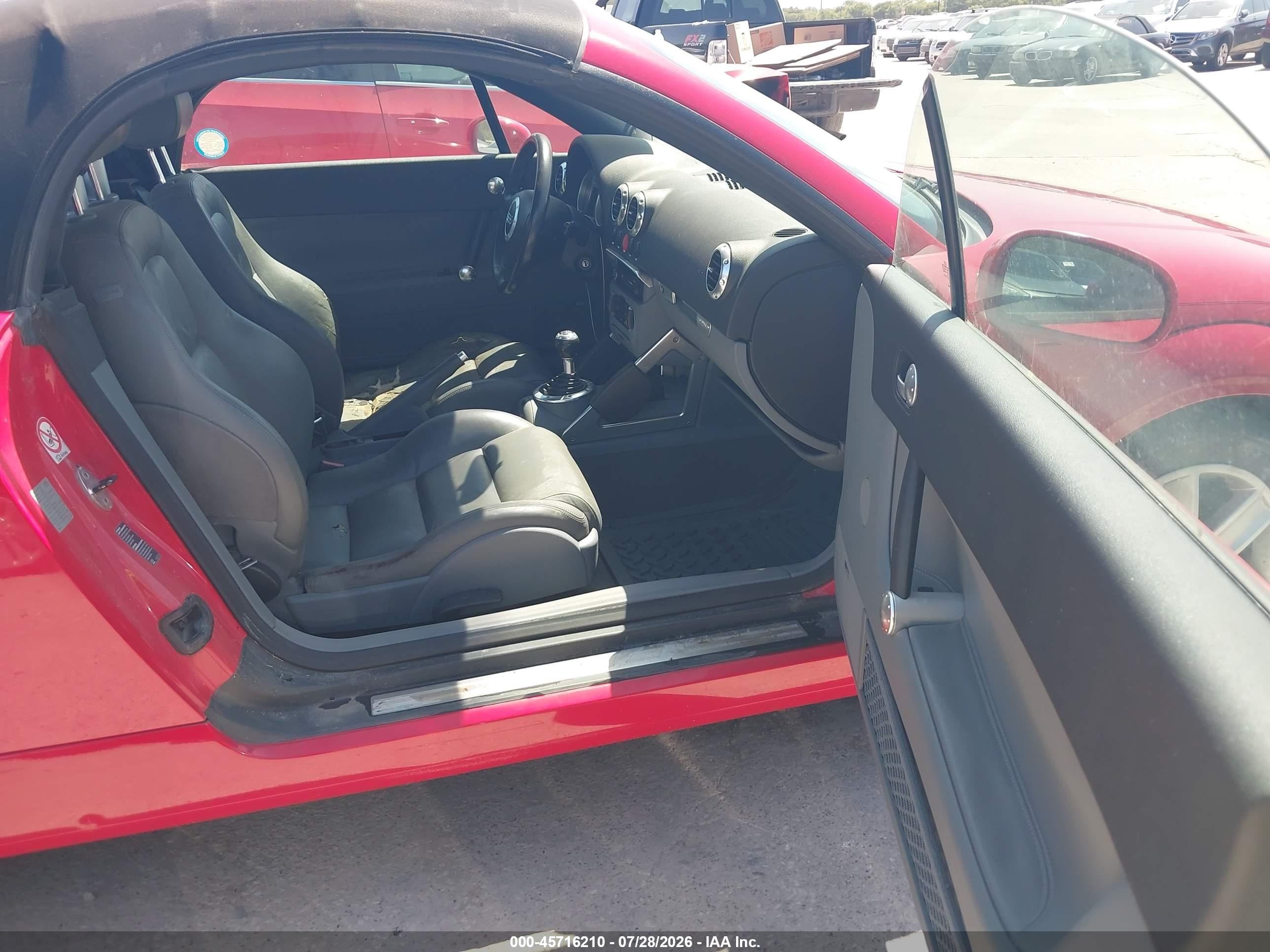 2006 Audi Tt 1.8l Red vin: TRUUT28N761009646
