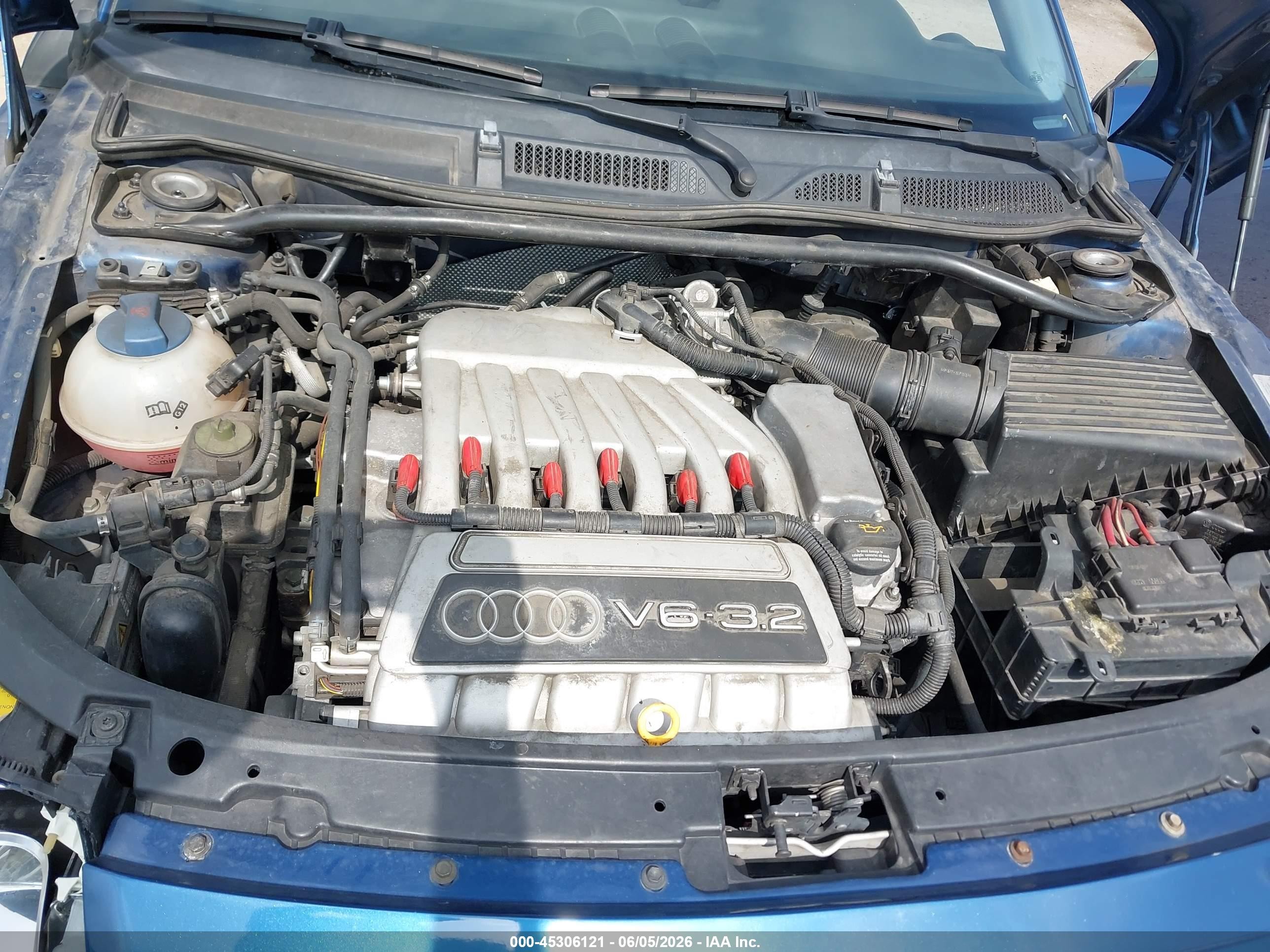 2005 Audi Tt 3.2l Blue vin: TRUWF28N651001505
